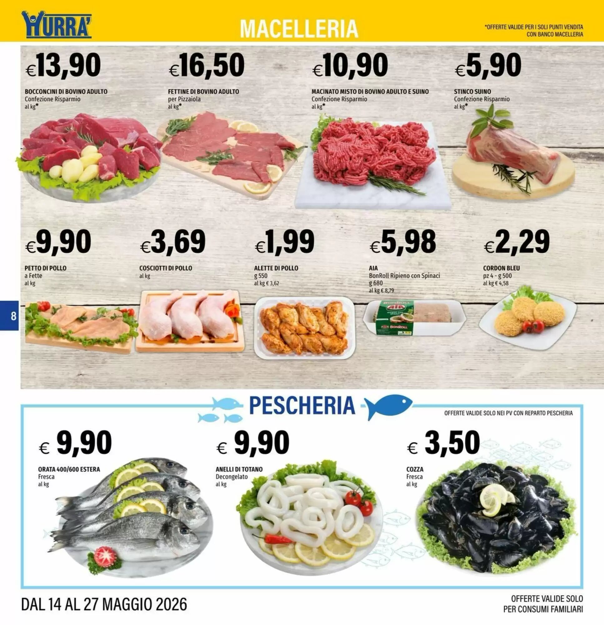 Volantino promozionale Hurrà  valide dal 14/05/2026 - Pagina 8.
