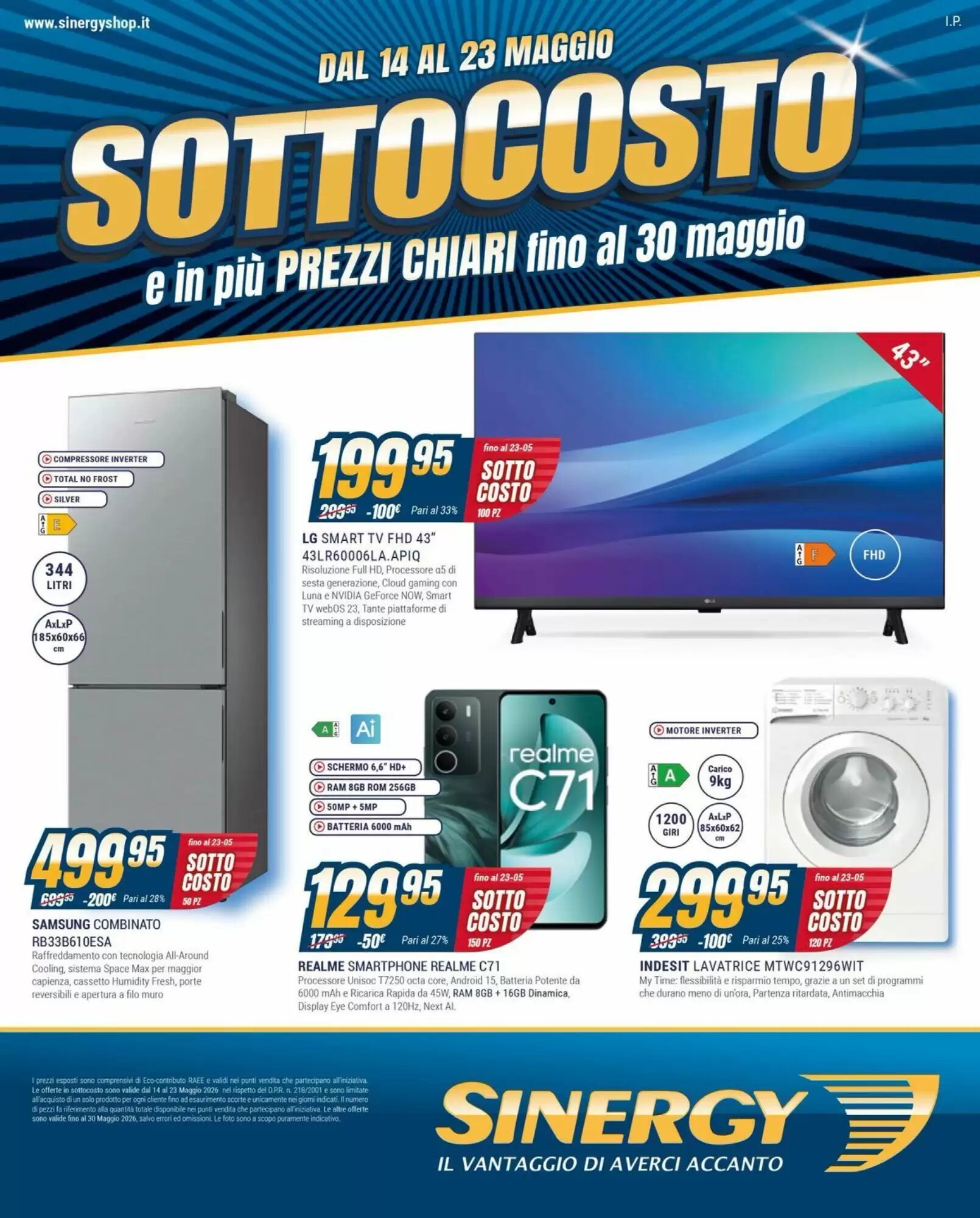Volantino promozionale Sinergy  valide dal 14/05/2026 - Pagina 1.