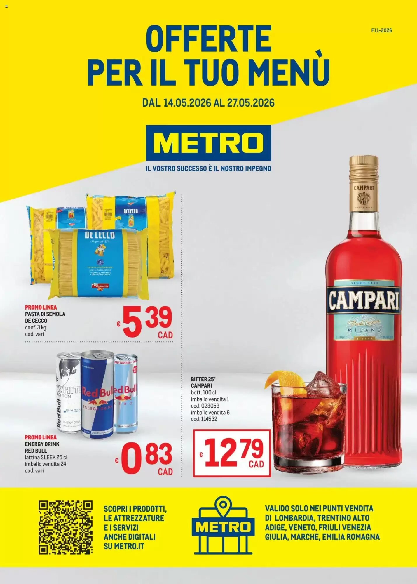 Volantino promozionale Metro  valide dal 14/05/2026 - Pagina 1.