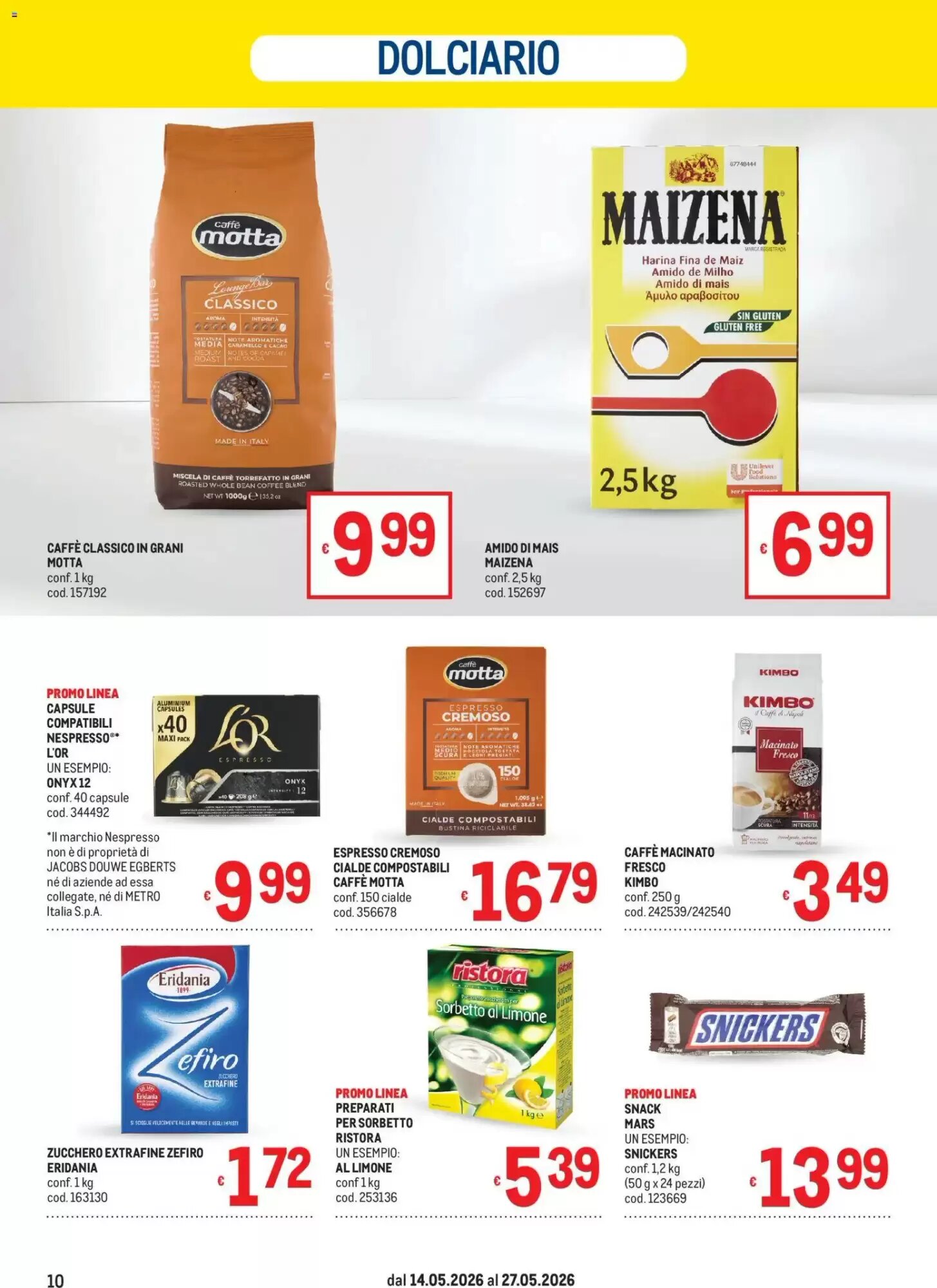 Volantino promozionale Metro  valide dal 14/05/2026 - Pagina 10.