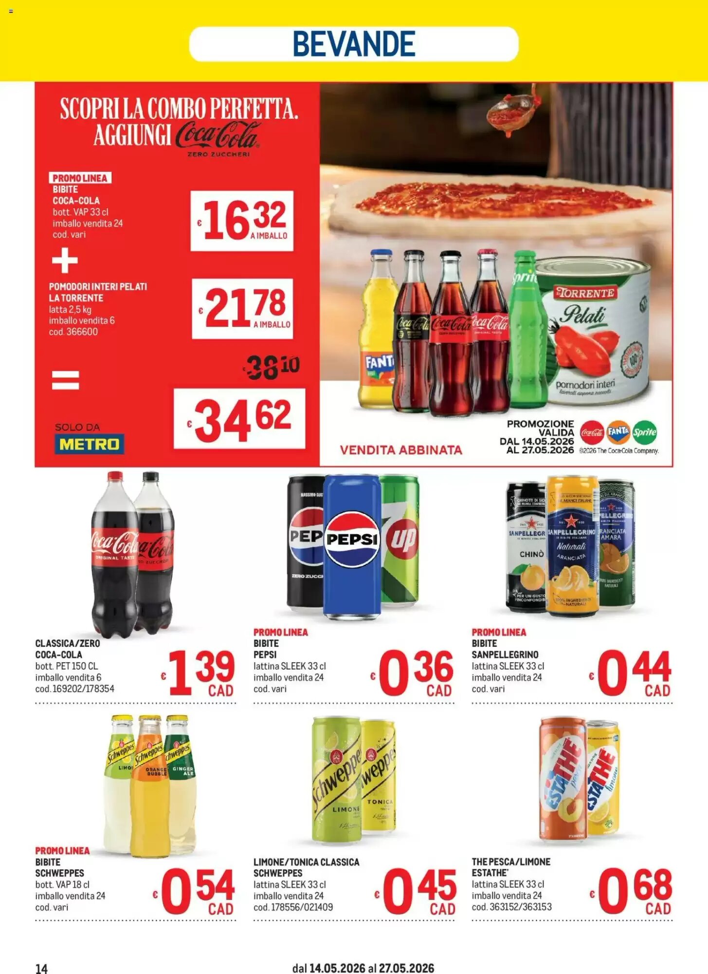 Volantino promozionale Metro  valide dal 14/05/2026 - Pagina 14.