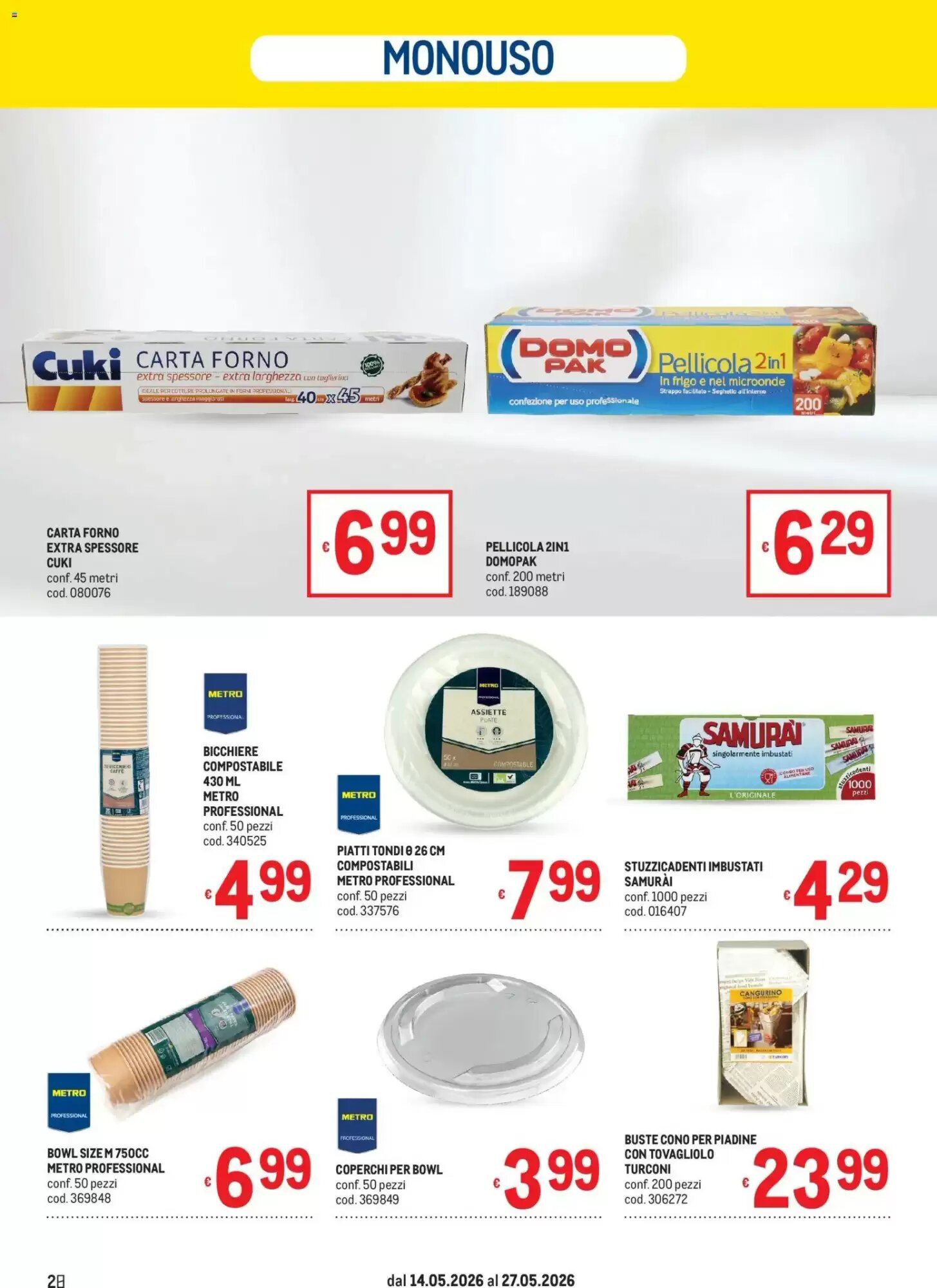 Volantino promozionale Metro  valide dal 14/05/2026 - Pagina 28.