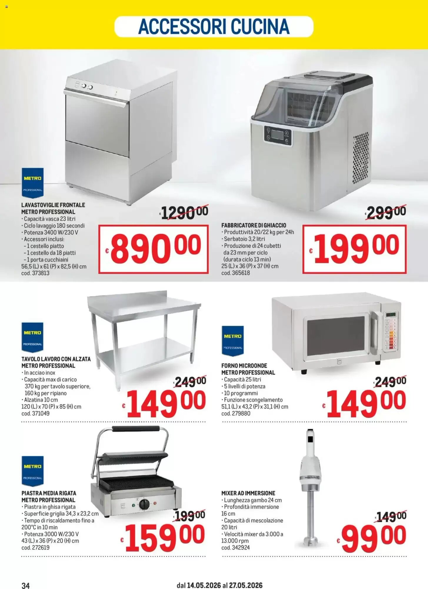 Volantino promozionale Metro  valide dal 14/05/2026 - Pagina 34.