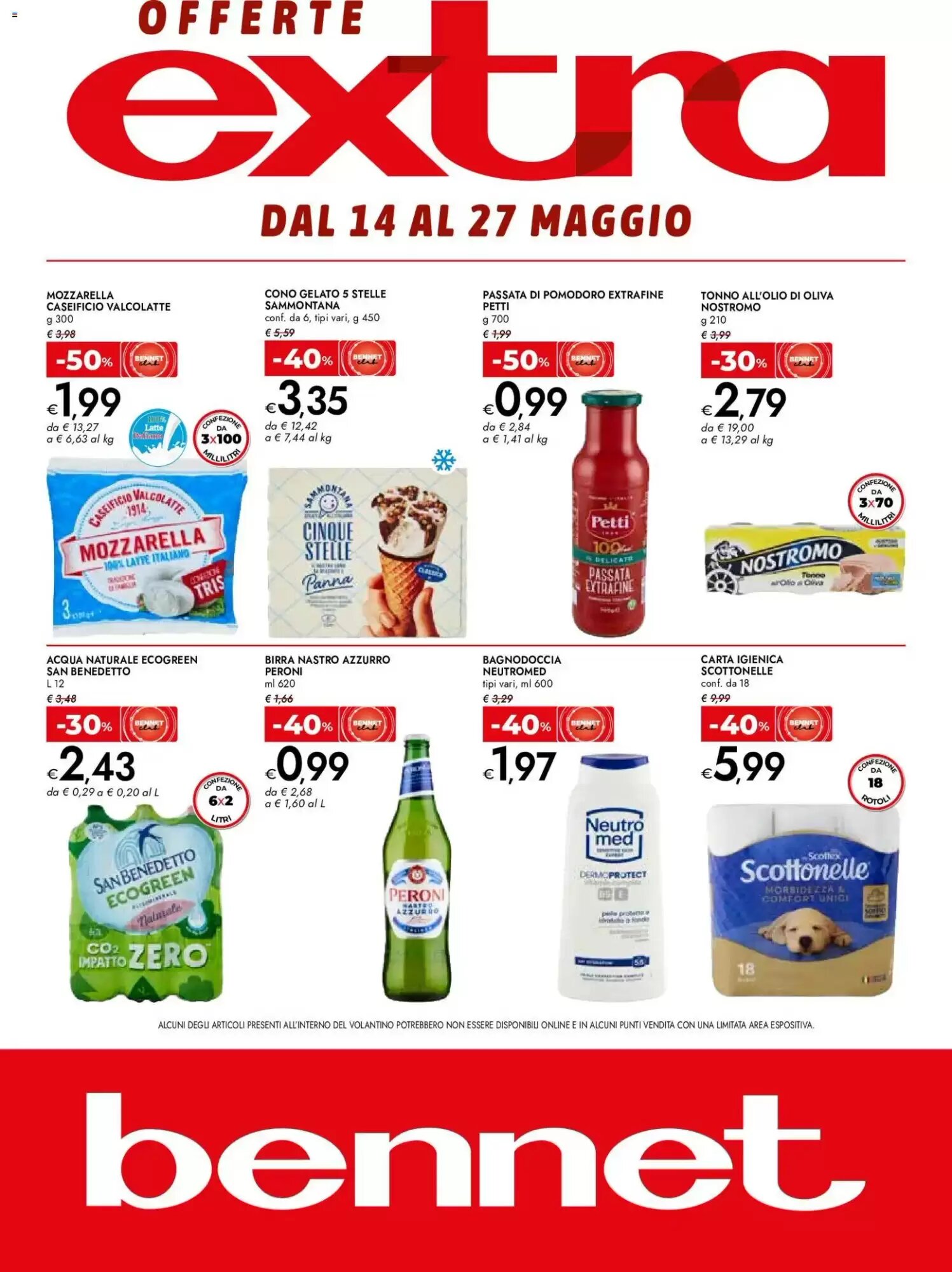 Volantino promozionale Bennet  valide dal 14/05/2026 - Pagina 1.