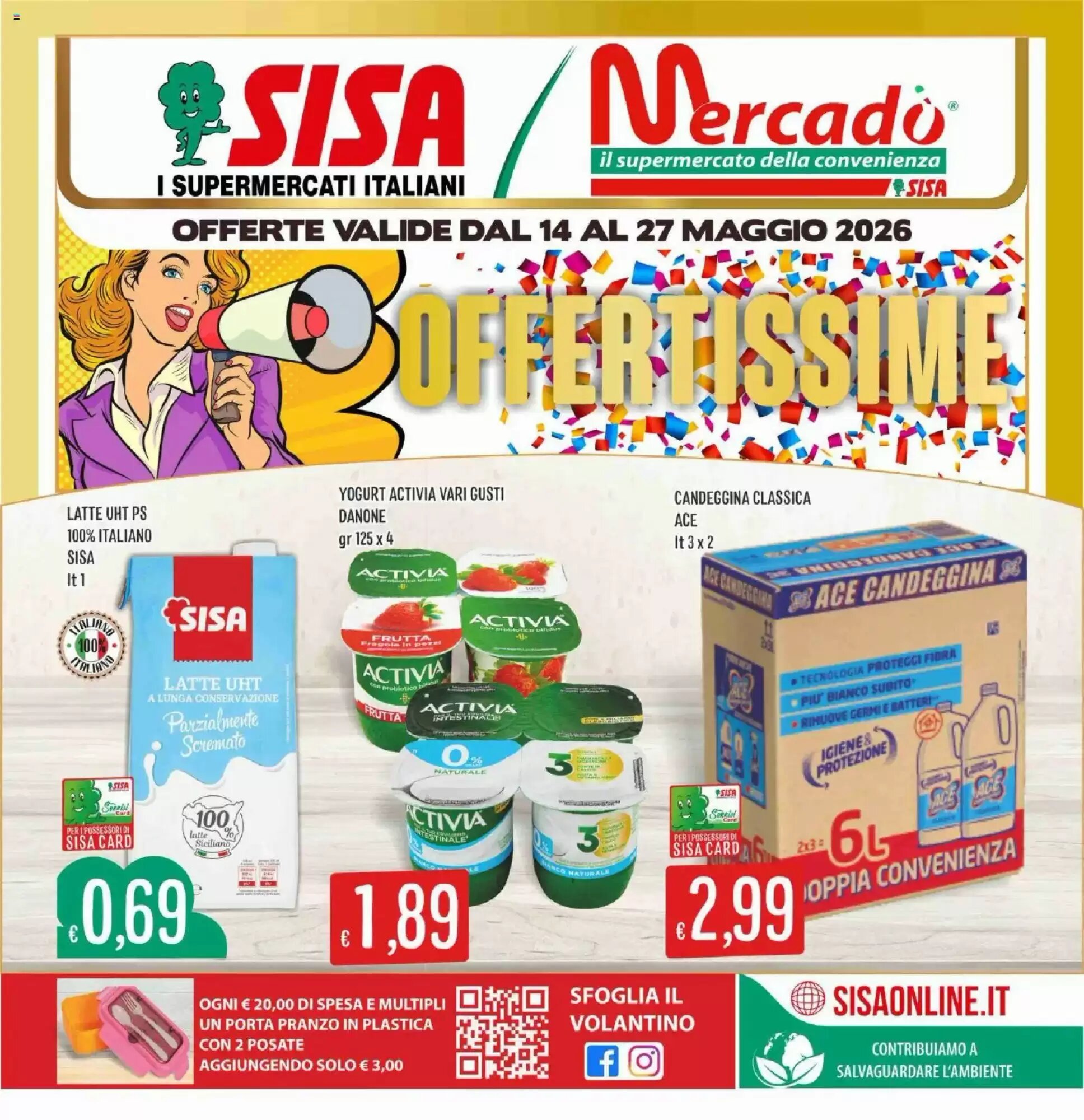 Volantino promozionale Sisa  valide dal 14/05/2026 - Pagina 1.