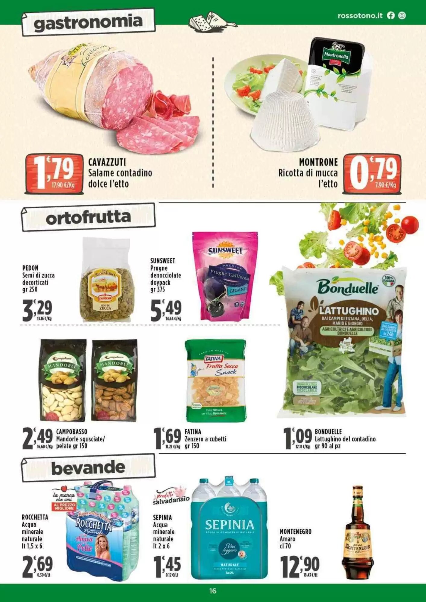 Volantino promozionale Rossotono  valide dal 14/05/2026 - Pagina 16.