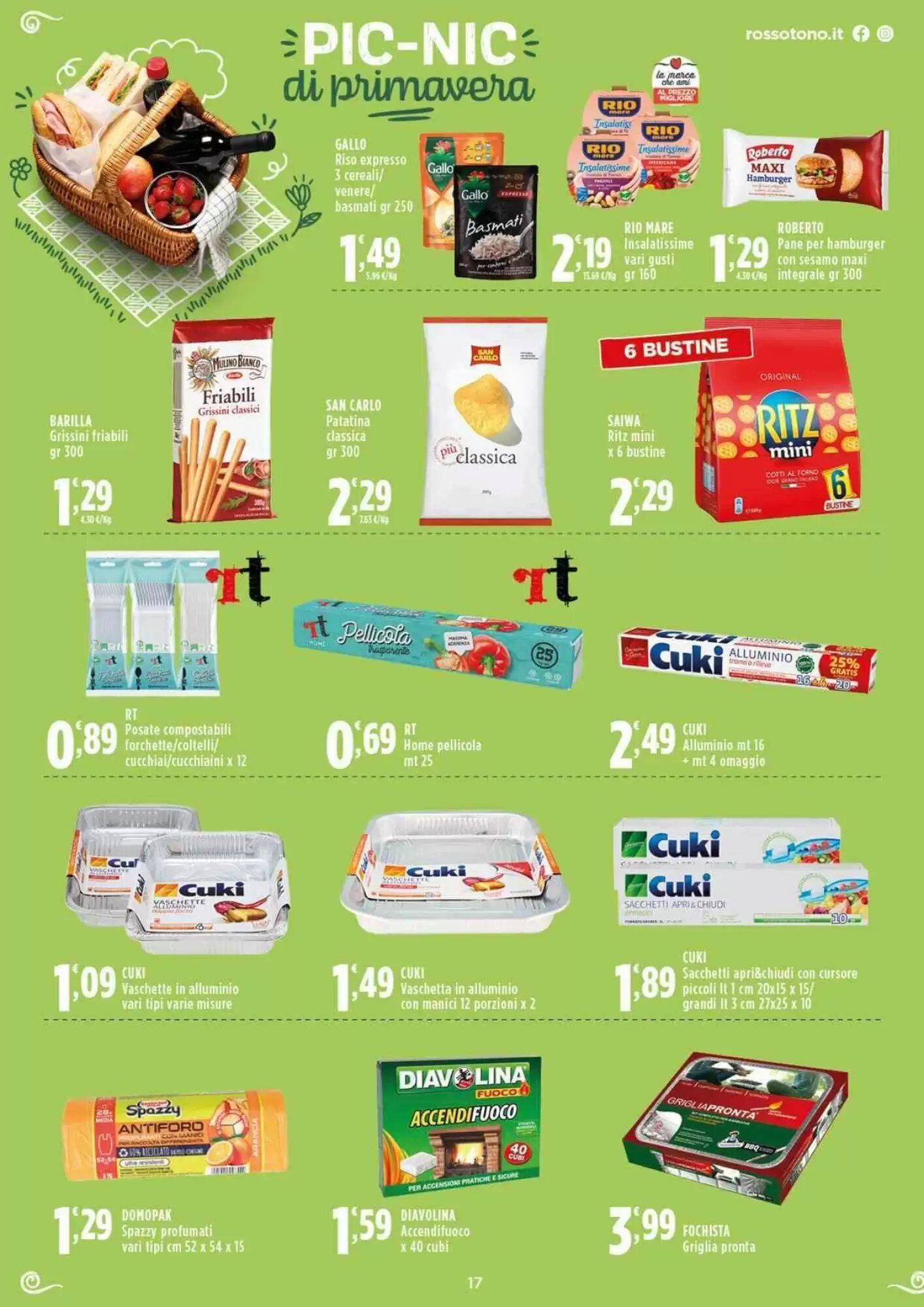 Volantino promozionale Rossotono  valide dal 14/05/2026 - Pagina 17.