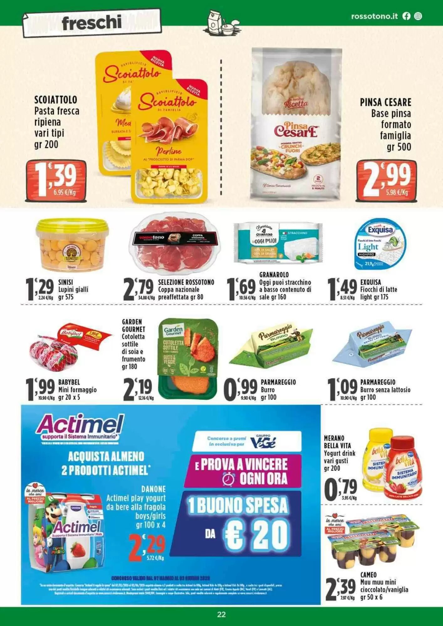 Volantino promozionale Rossotono  valide dal 14/05/2026 - Pagina 22.