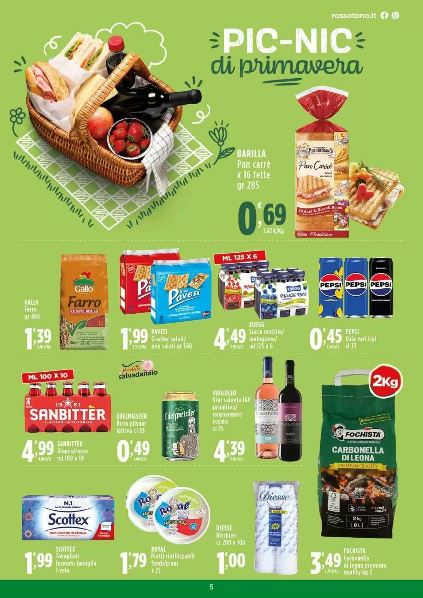 Volantino promozionale Rossotono  valide dal 14/05/2026 - Pagina 5.