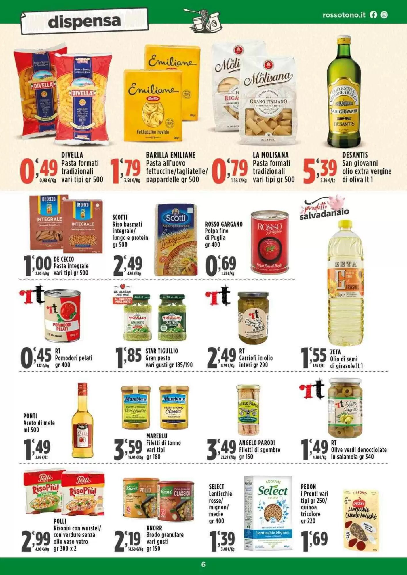 Volantino promozionale Rossotono  valide dal 14/05/2026 - Pagina 6.