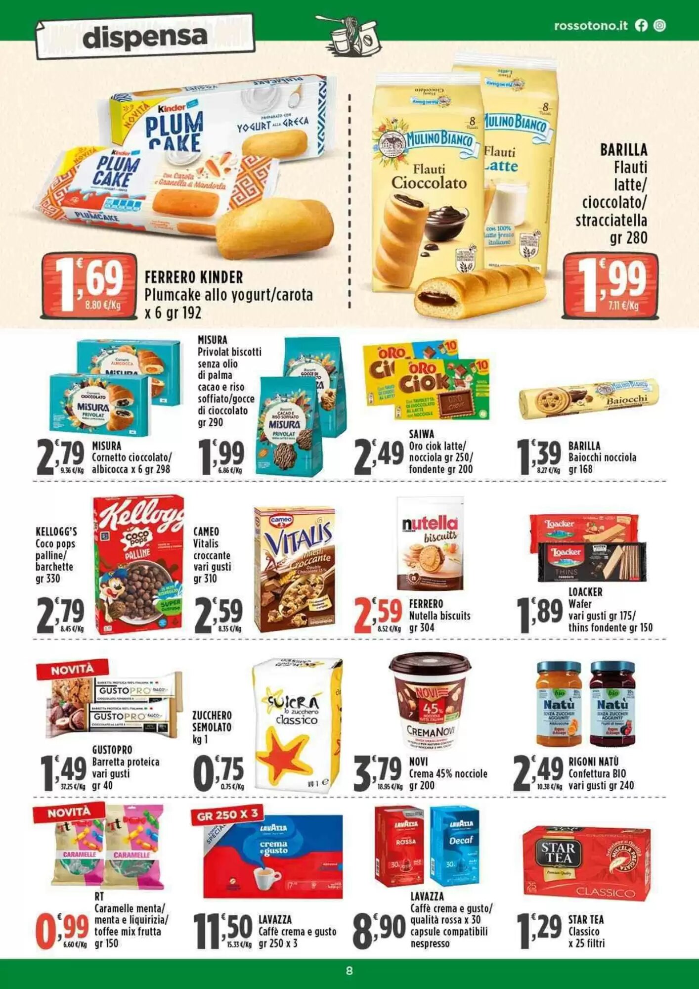 Volantino promozionale Rossotono  valide dal 14/05/2026 - Pagina 8.