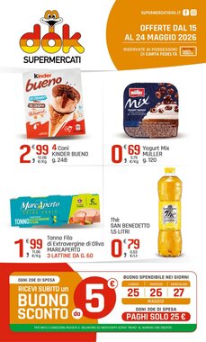 Volantino promozionale Supermercati Dok valide dal 15/05/2026