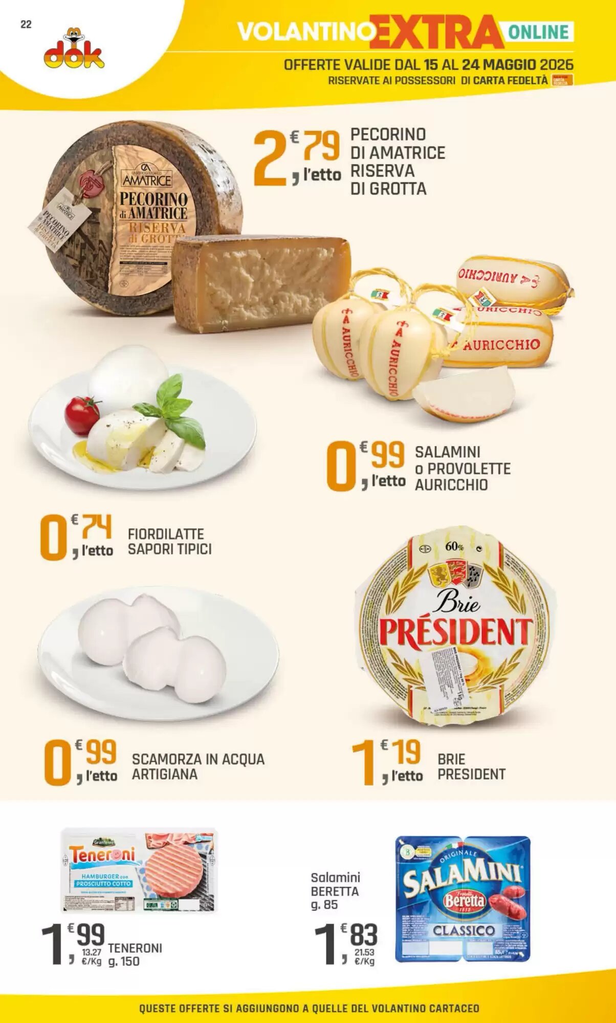 Volantino promozionale Supermercati Dok  valide dal 15/05/2026 - Pagina 22.