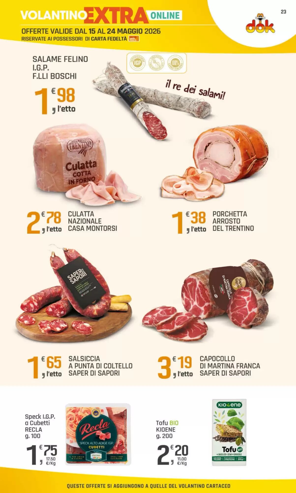 Volantino promozionale Supermercati Dok  valide dal 15/05/2026 - Pagina 23.