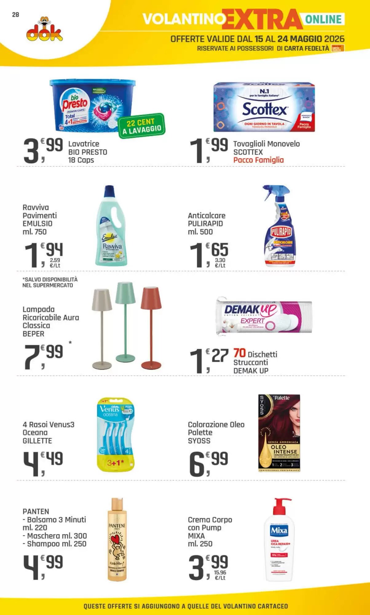 Volantino promozionale Supermercati Dok  valide dal 15/05/2026 - Pagina 28.