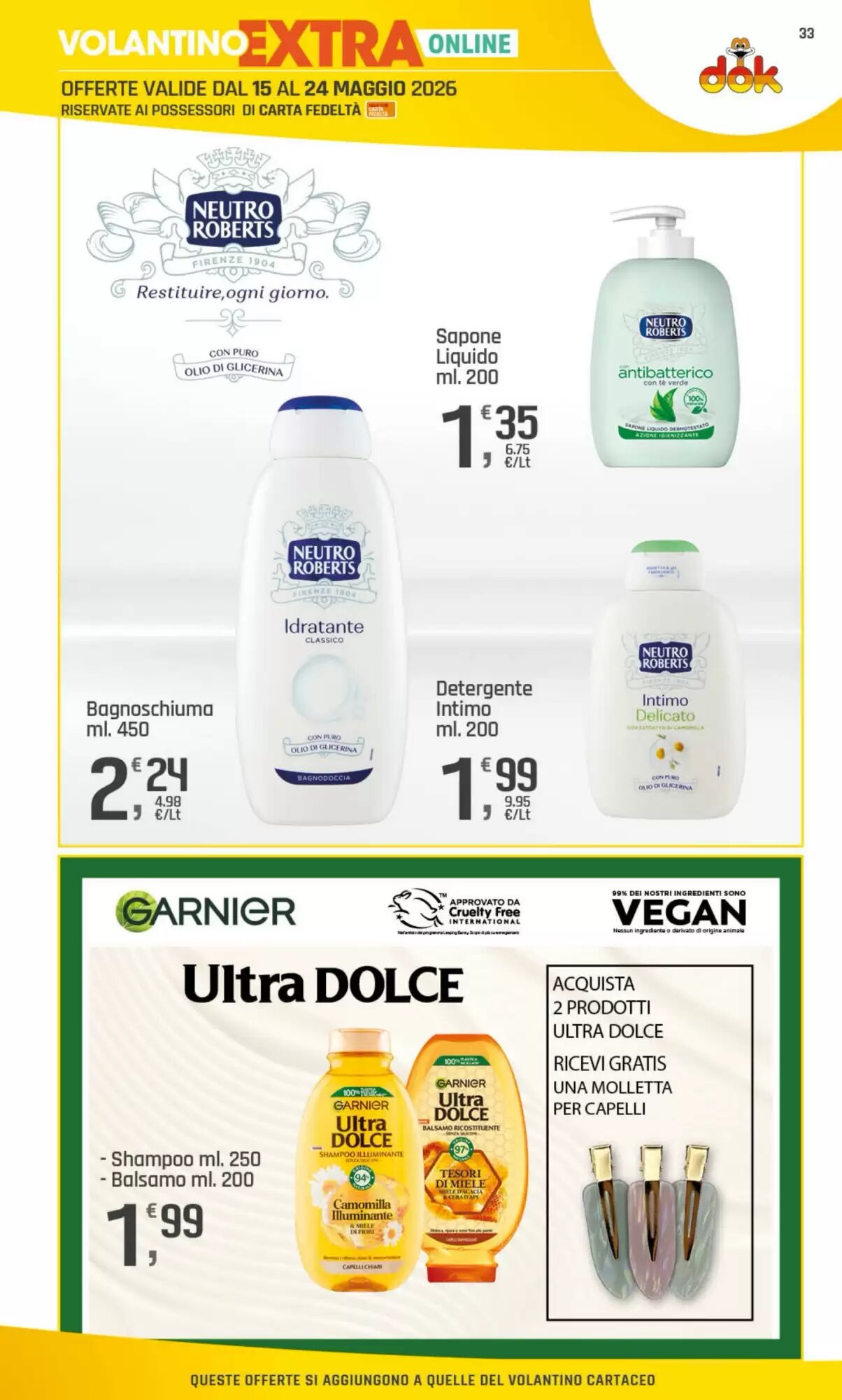 Volantino promozionale Supermercati Dok  valide dal 15/05/2026 - Pagina 33.
