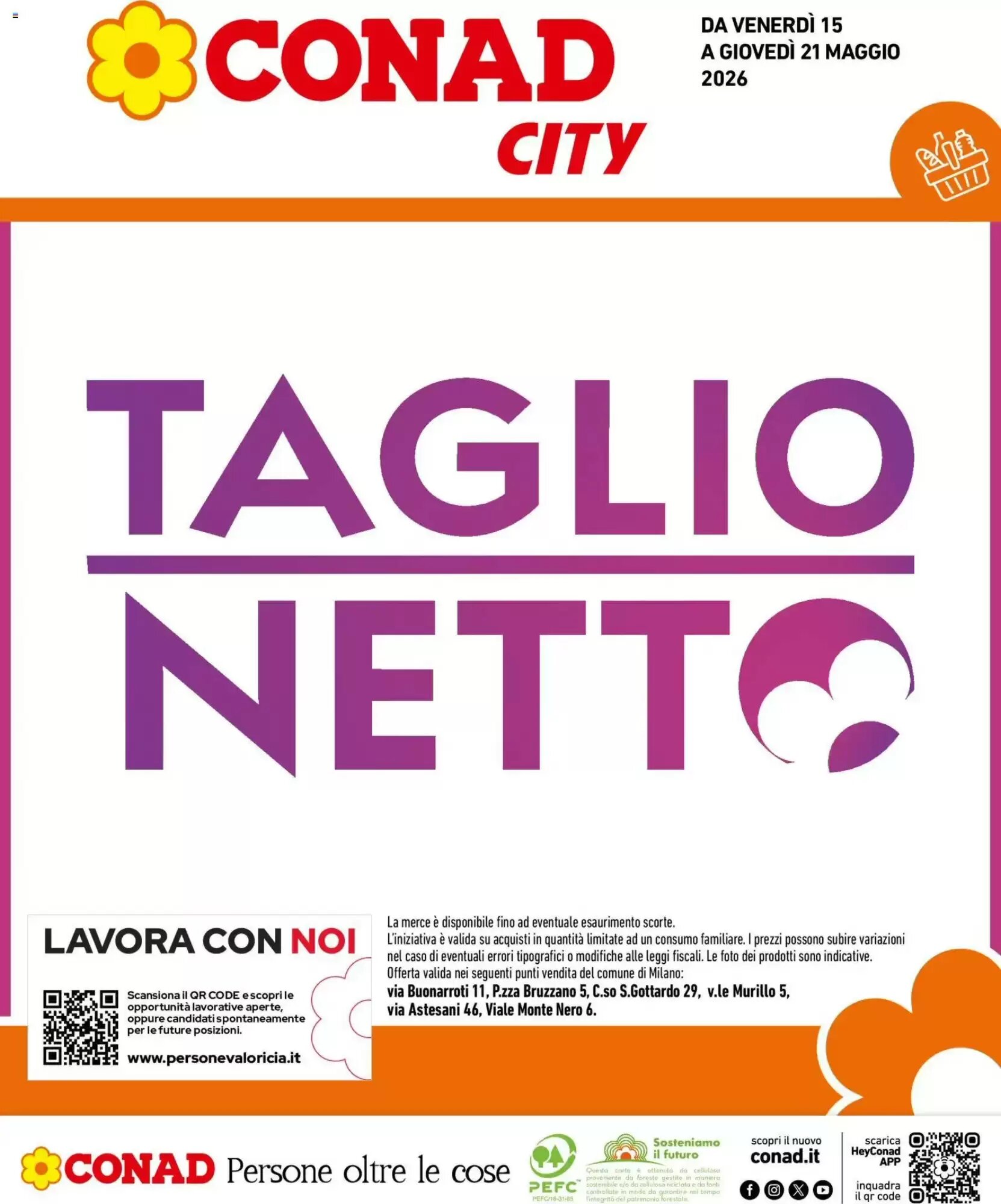 Volantino promozionale Conad City  valide dal 15/05/2026 - Pagina 1.
