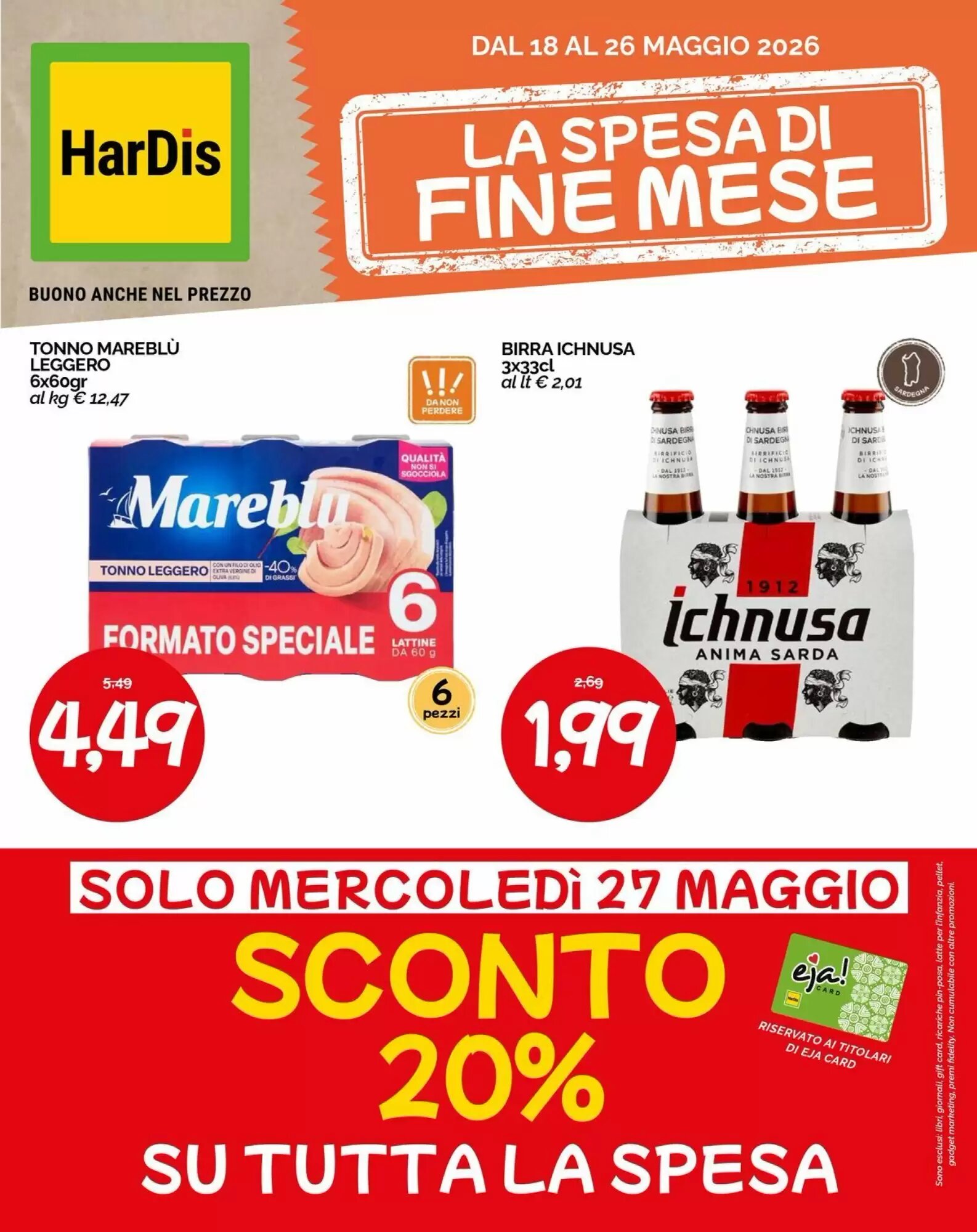 Volantino promozionale Hardis  valide dal 18/05/2026 - Pagina 1.