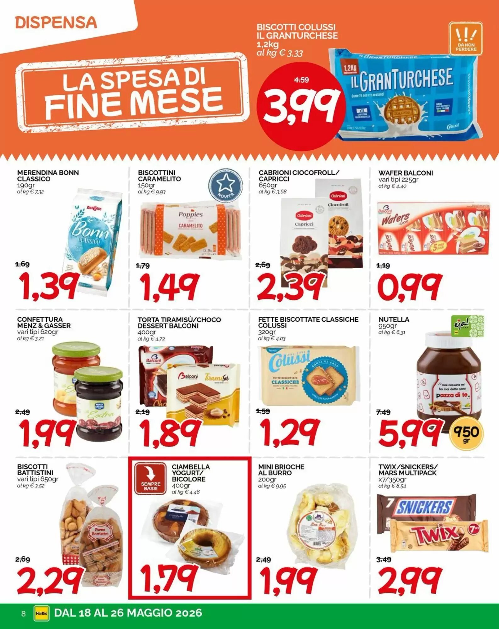 Volantino promozionale Hardis  valide dal 18/05/2026 - Pagina 8.