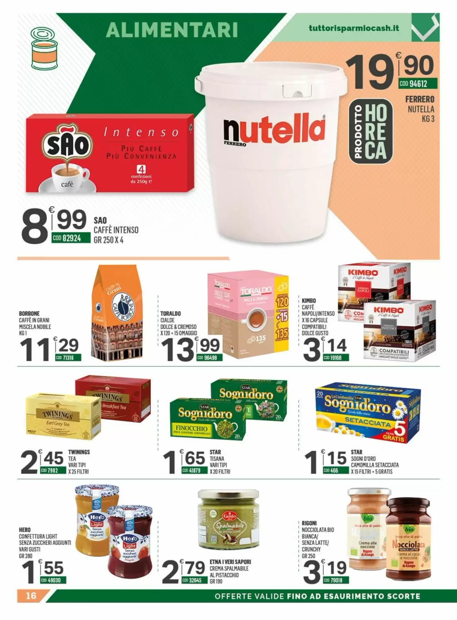 Volantino promozionale Tutto Risparmio Cash&Carry  valide dal 18/05/2026 - Pagina 16.