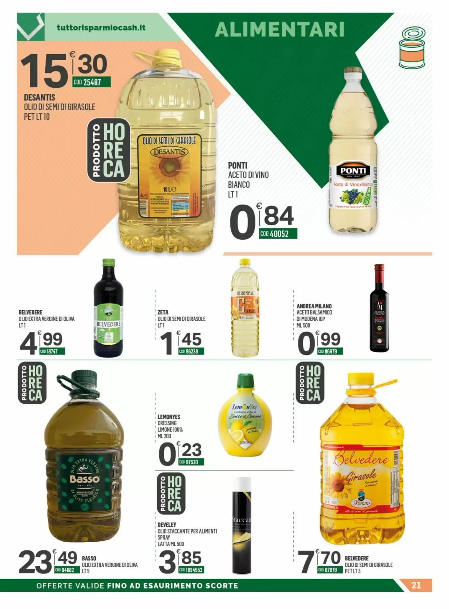 Volantino promozionale Tutto Risparmio Cash&Carry  valide dal 18/05/2026 - Pagina 21.