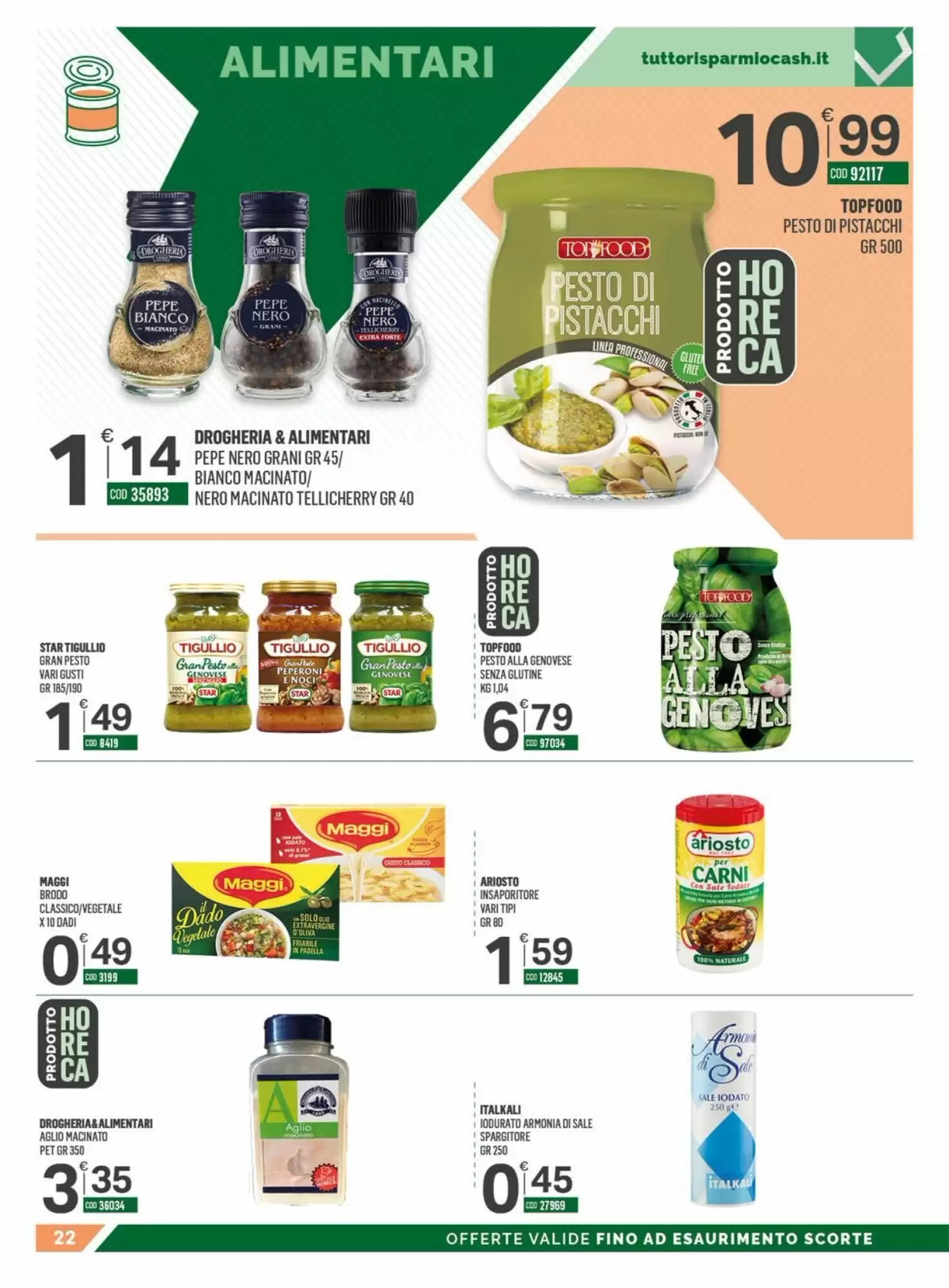 Volantino promozionale Tutto Risparmio Cash&Carry  valide dal 18/05/2026 - Pagina 22.