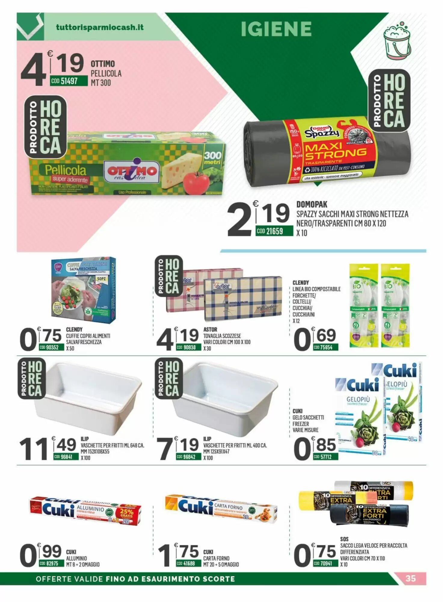 Volantino promozionale Tutto Risparmio Cash&Carry  valide dal 18/05/2026 - Pagina 35.