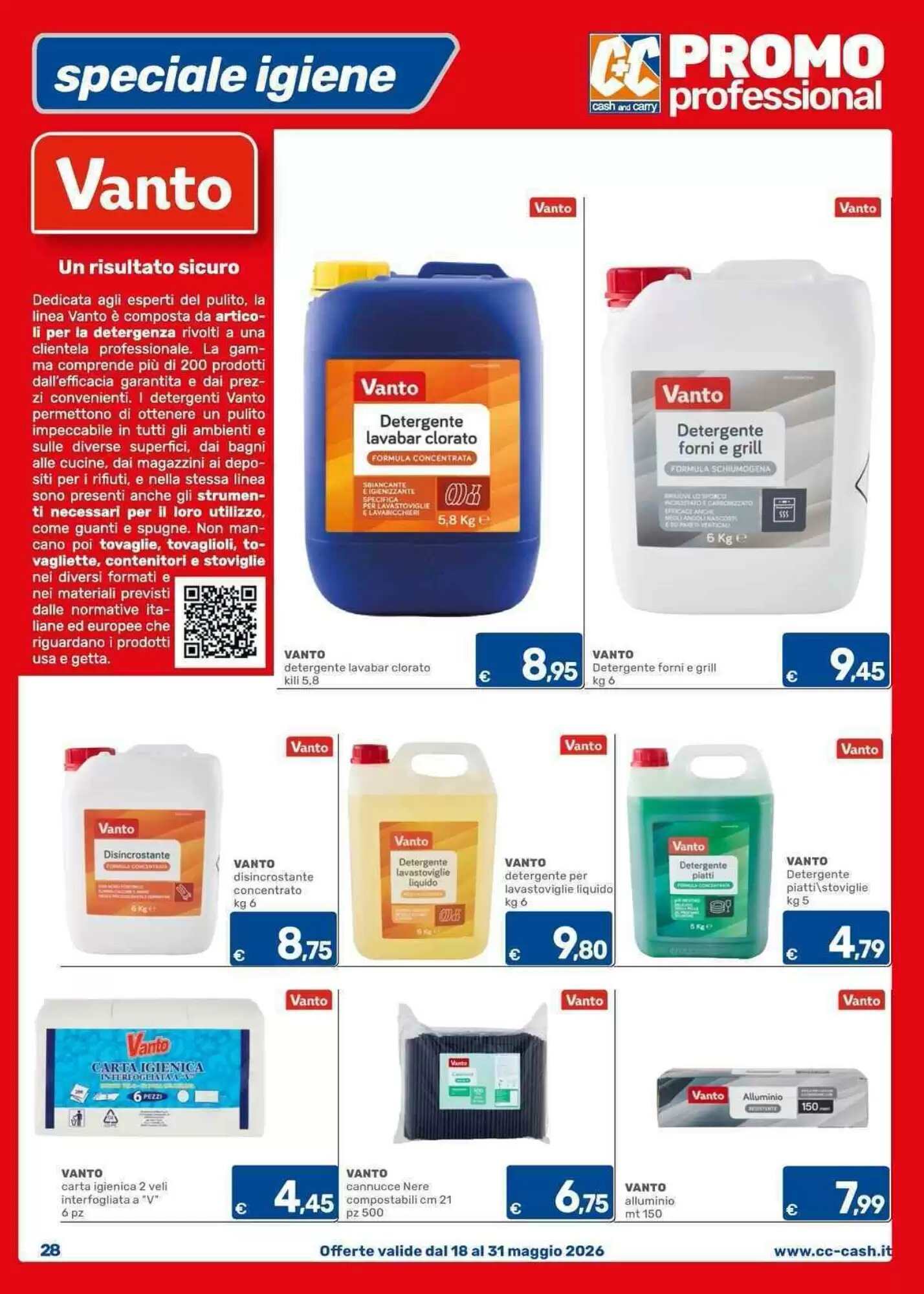 Volantino promozionale C+C Cash and Carry  valide dal 18/05/2026 - Pagina 28.