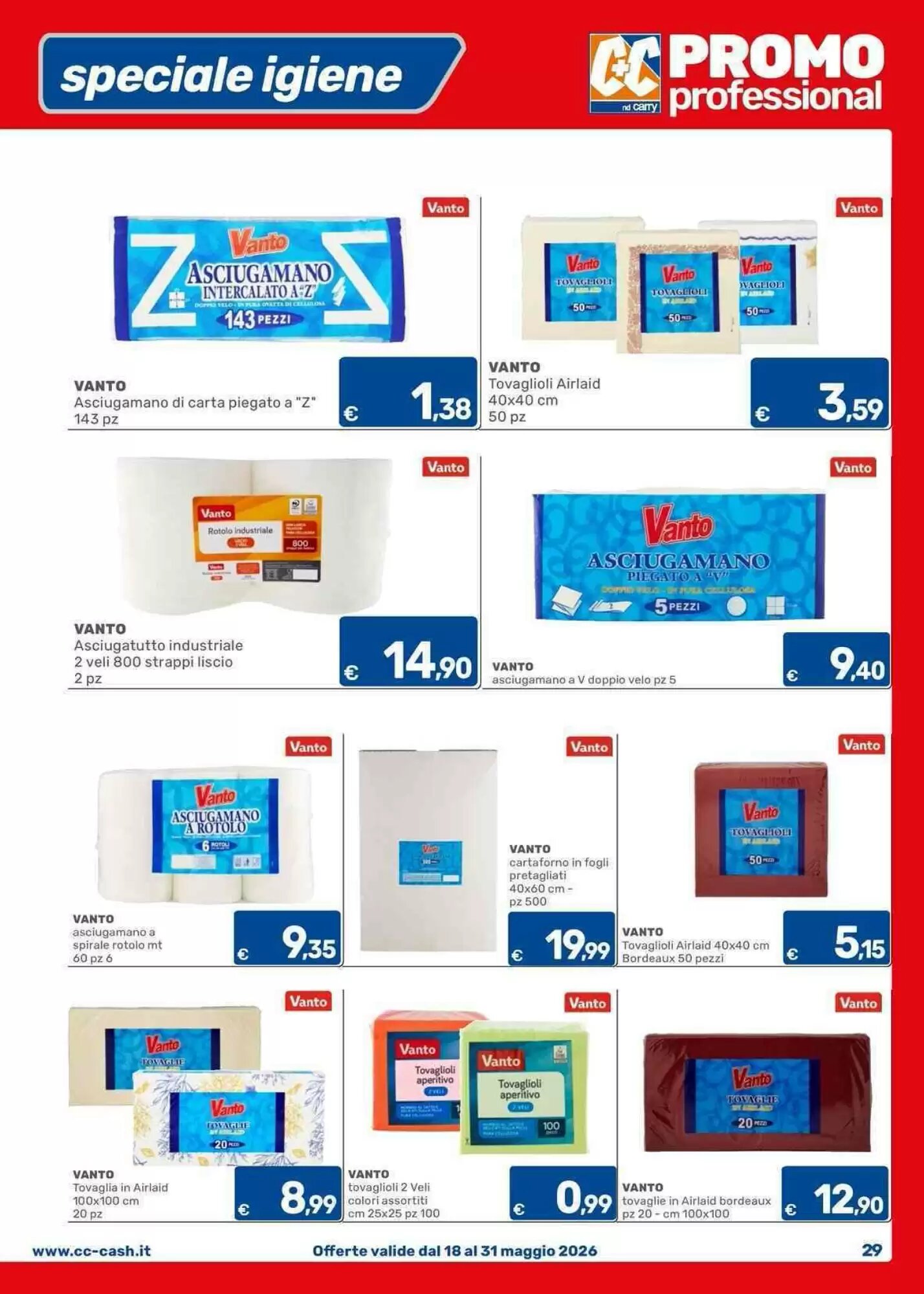 Volantino promozionale C+C Cash and Carry  valide dal 18/05/2026 - Pagina 29.