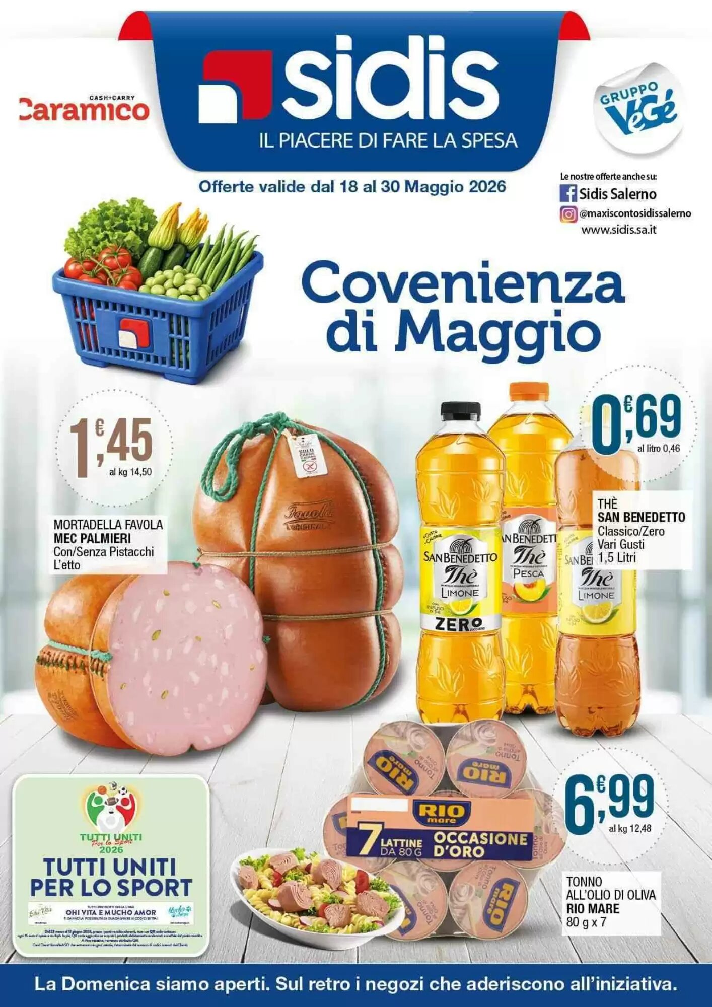 Volantino promozionale Sidis  valide dal 18/05/2026 - Pagina 1.
