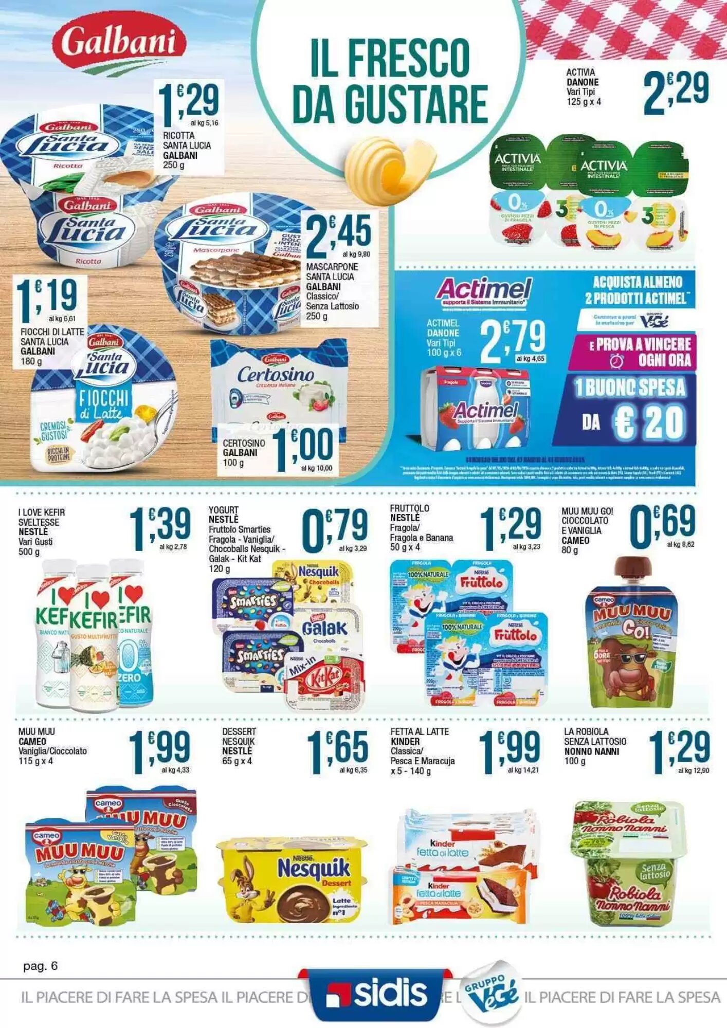 Volantino promozionale Sidis  valide dal 18/05/2026 - Pagina 6.