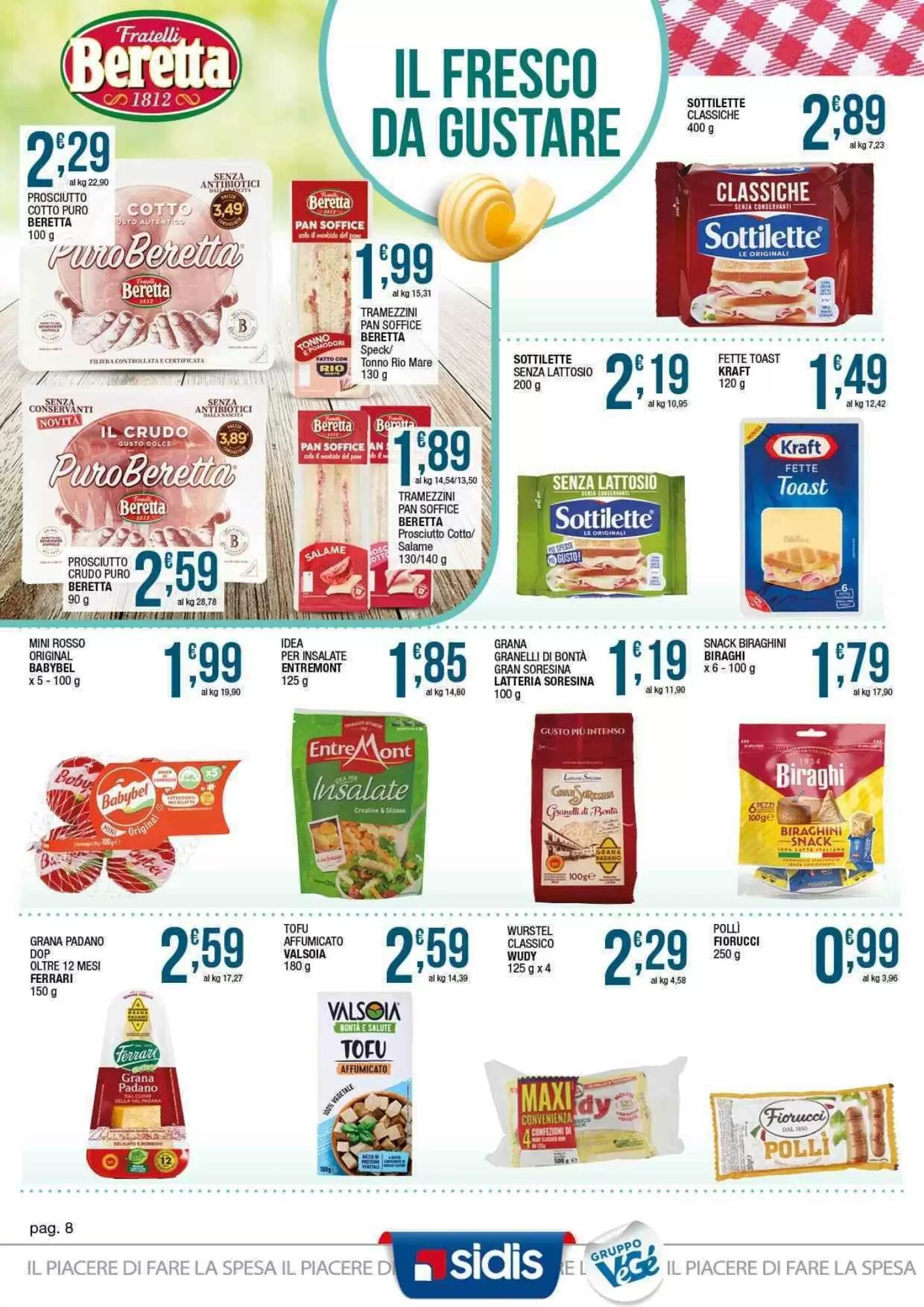 Volantino promozionale Sidis  valide dal 18/05/2026 - Pagina 8.