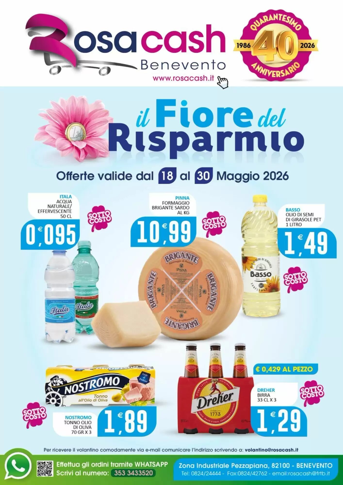 Volantino promozionale Rosa Cash  valide dal 18/05/2026 - Pagina 1.