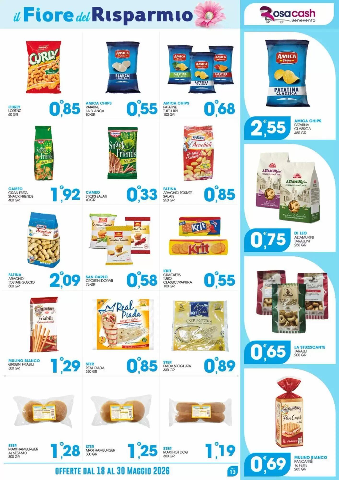 Volantino promozionale Rosa Cash  valide dal 18/05/2026 - Pagina 13.