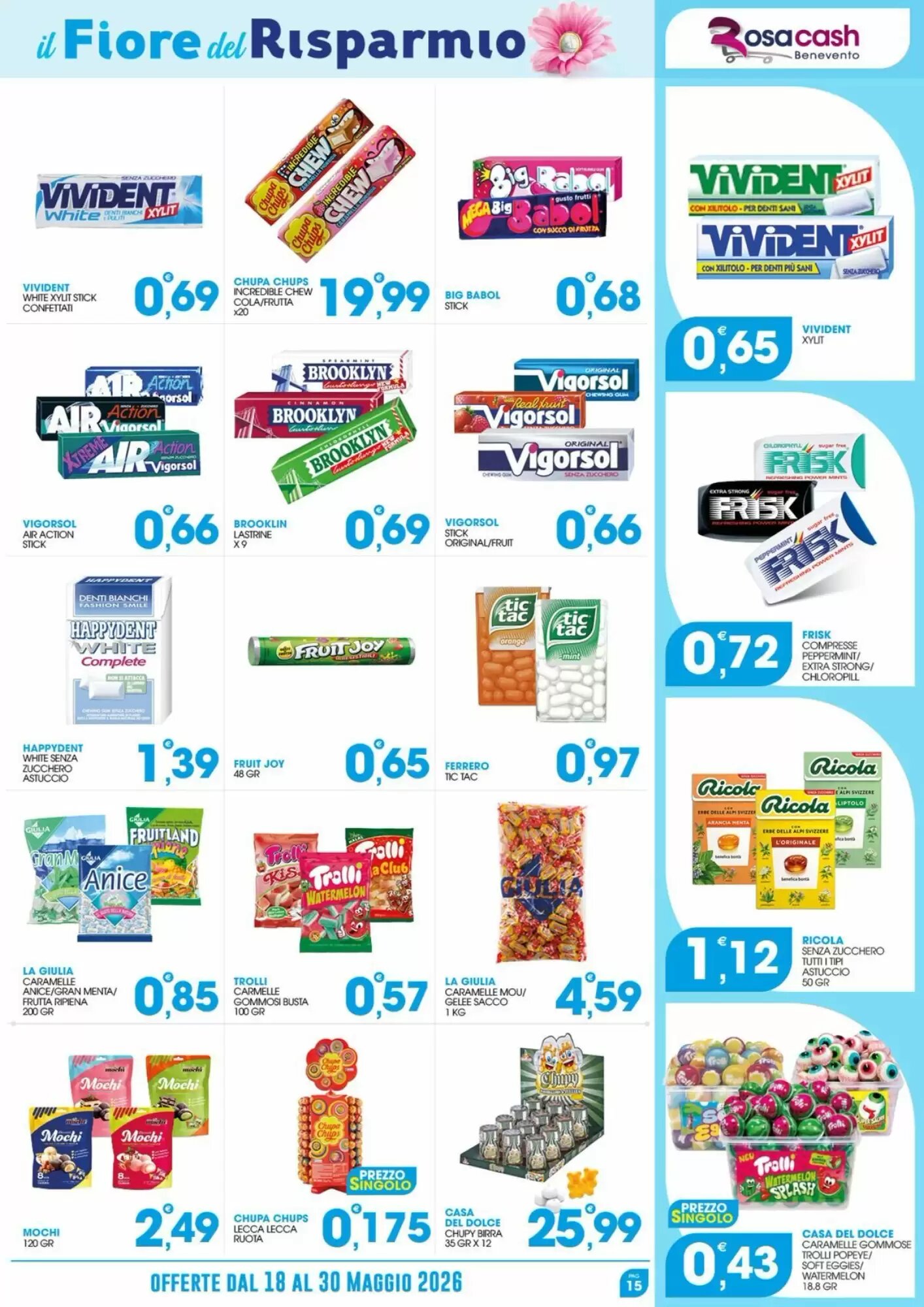 Volantino promozionale Rosa Cash  valide dal 18/05/2026 - Pagina 15.