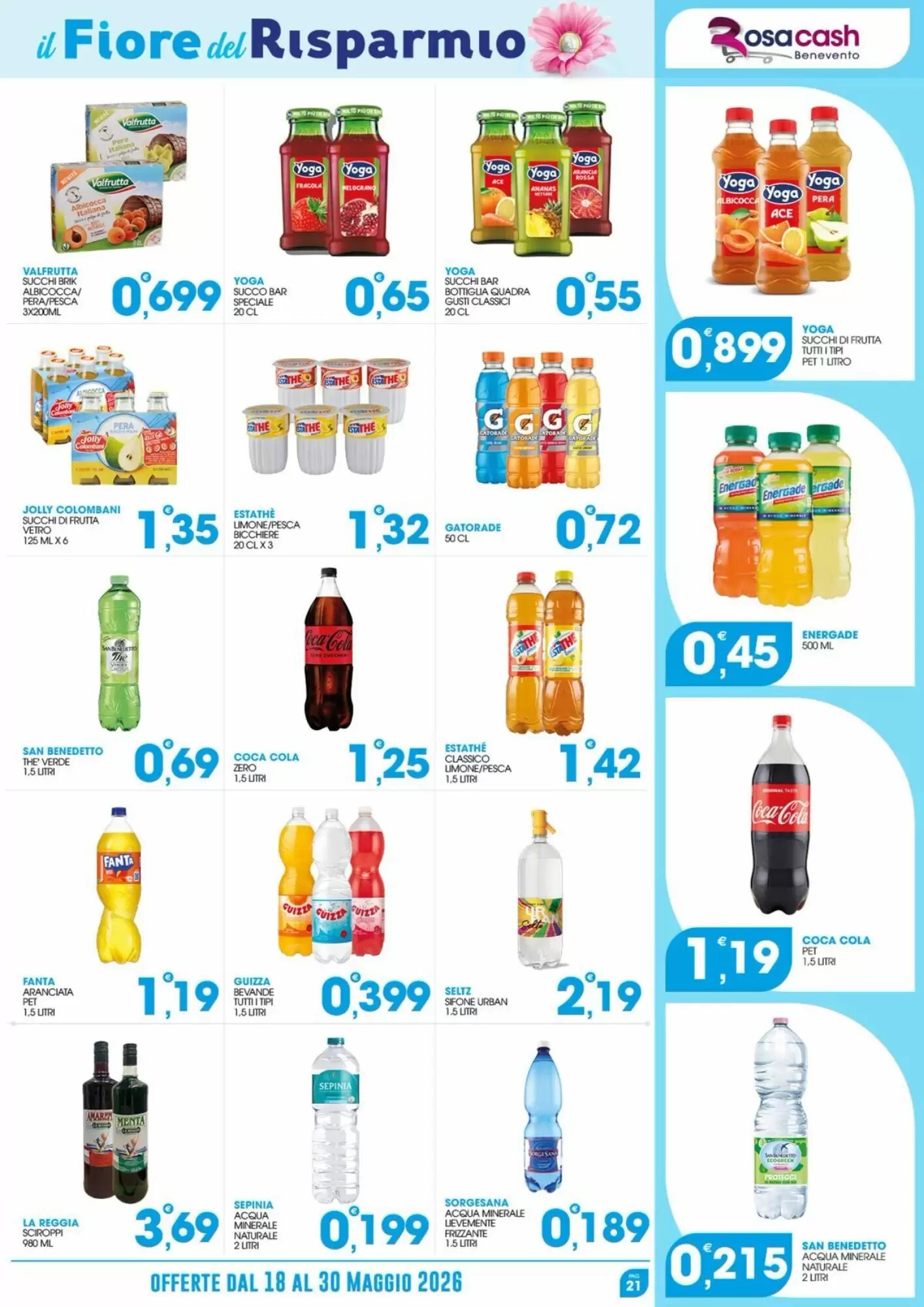 Volantino promozionale Rosa Cash  valide dal 18/05/2026 - Pagina 21.