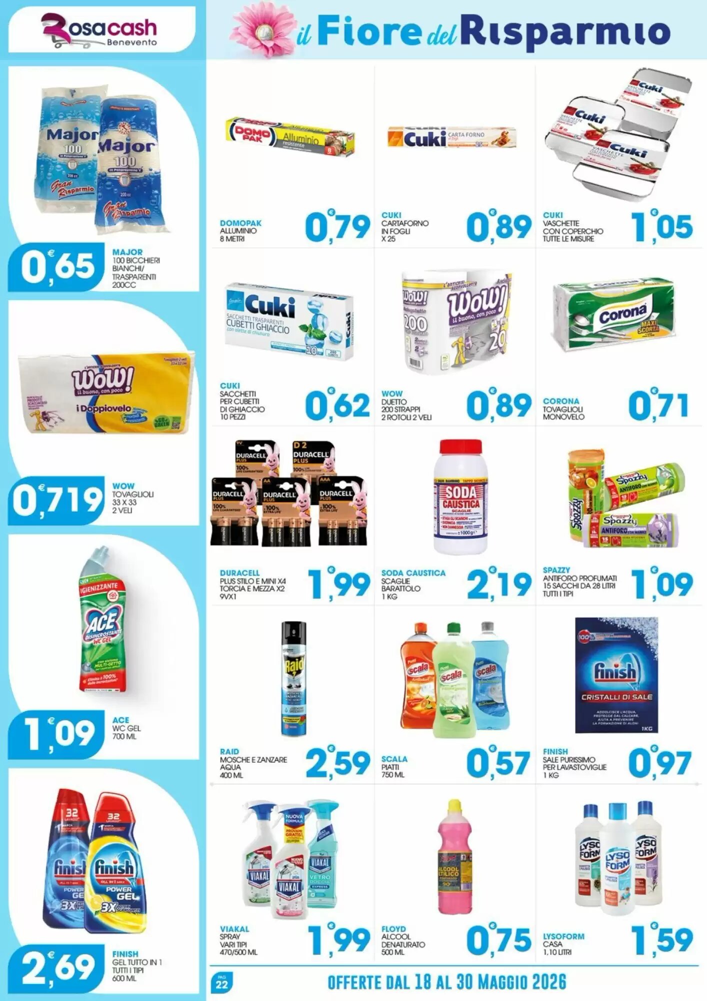 Volantino promozionale Rosa Cash  valide dal 18/05/2026 - Pagina 22.
