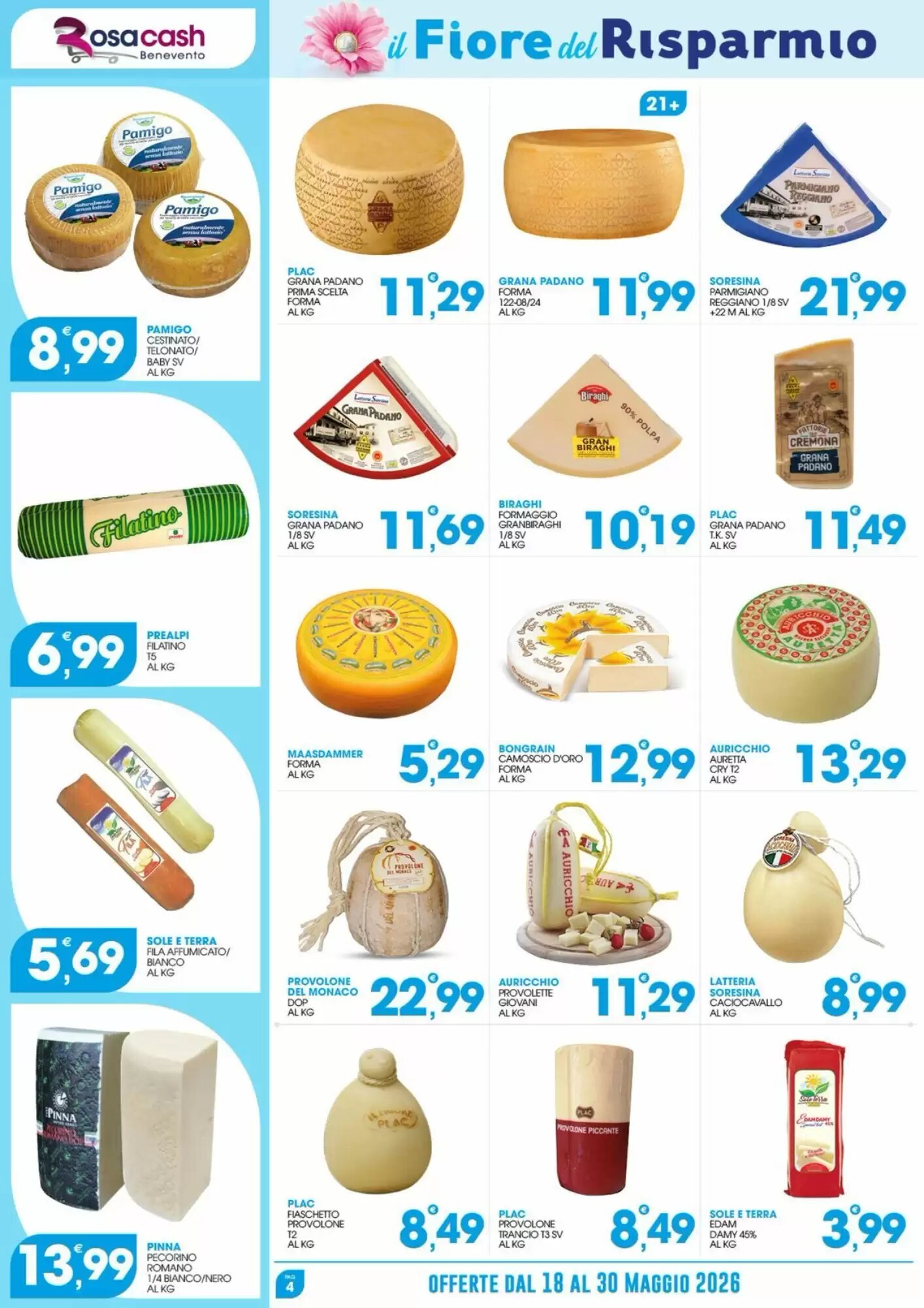 Volantino promozionale Rosa Cash  valide dal 18/05/2026 - Pagina 4.