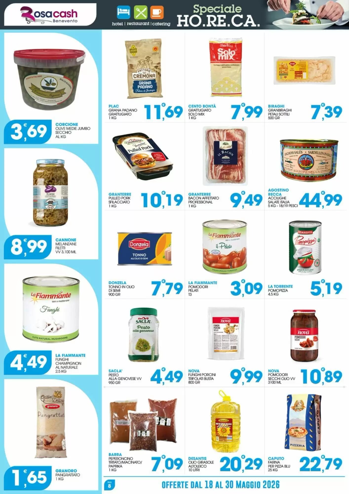 Volantino promozionale Rosa Cash  valide dal 18/05/2026 - Pagina 8.