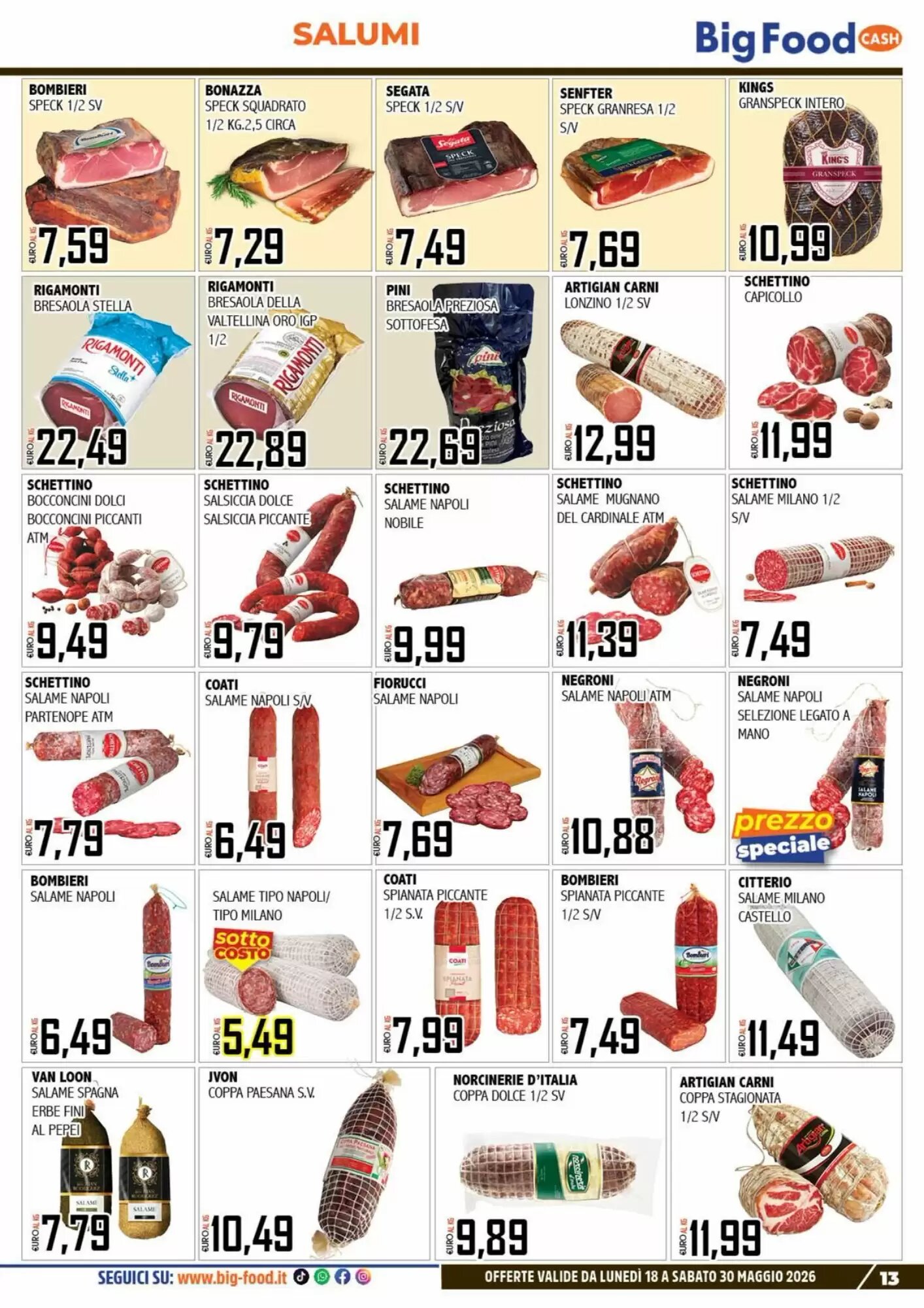 Volantino promozionale Big Food  valide dal 18/05/2026 - Pagina 13.