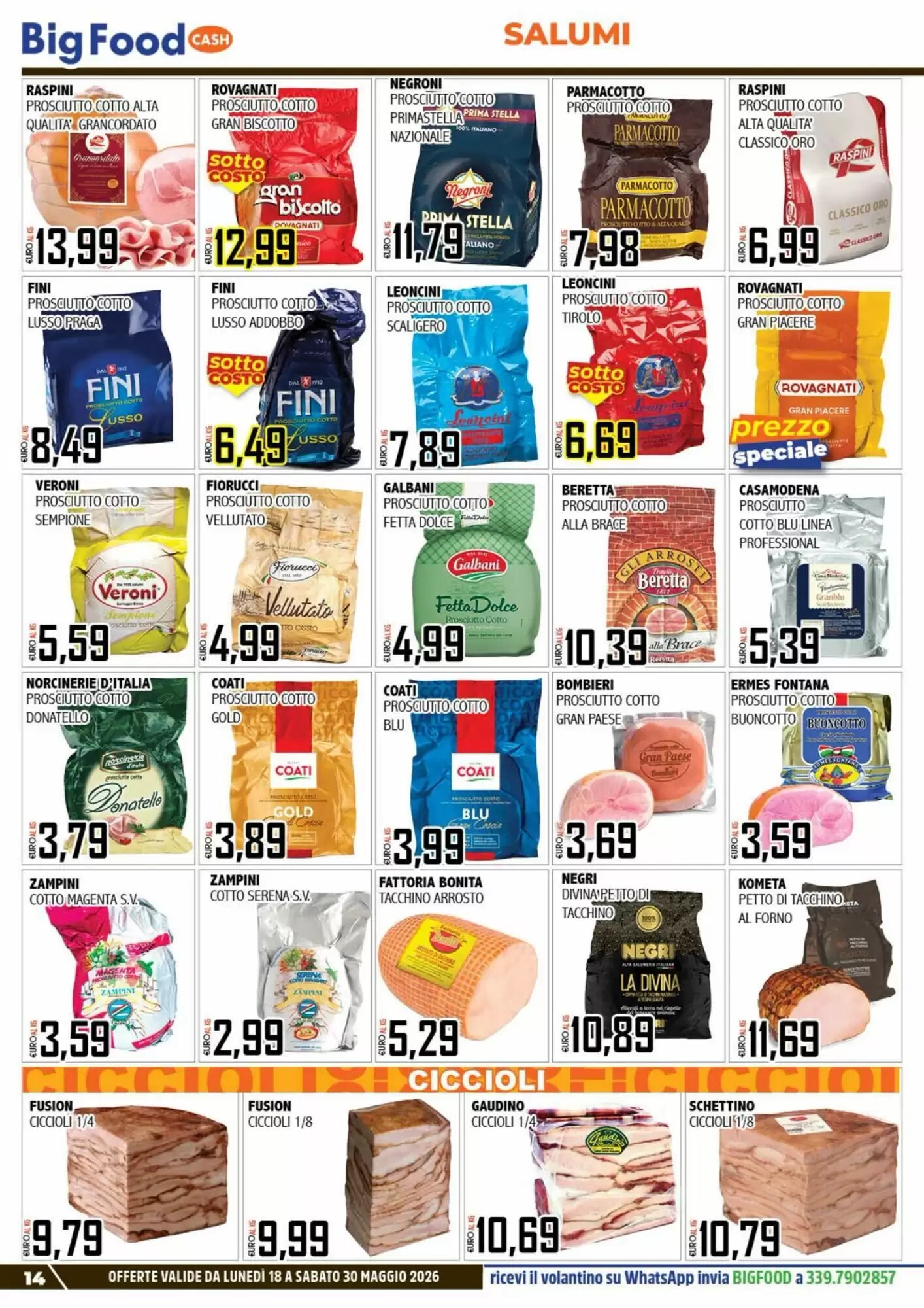 Volantino promozionale Big Food  valide dal 18/05/2026 - Pagina 14.
