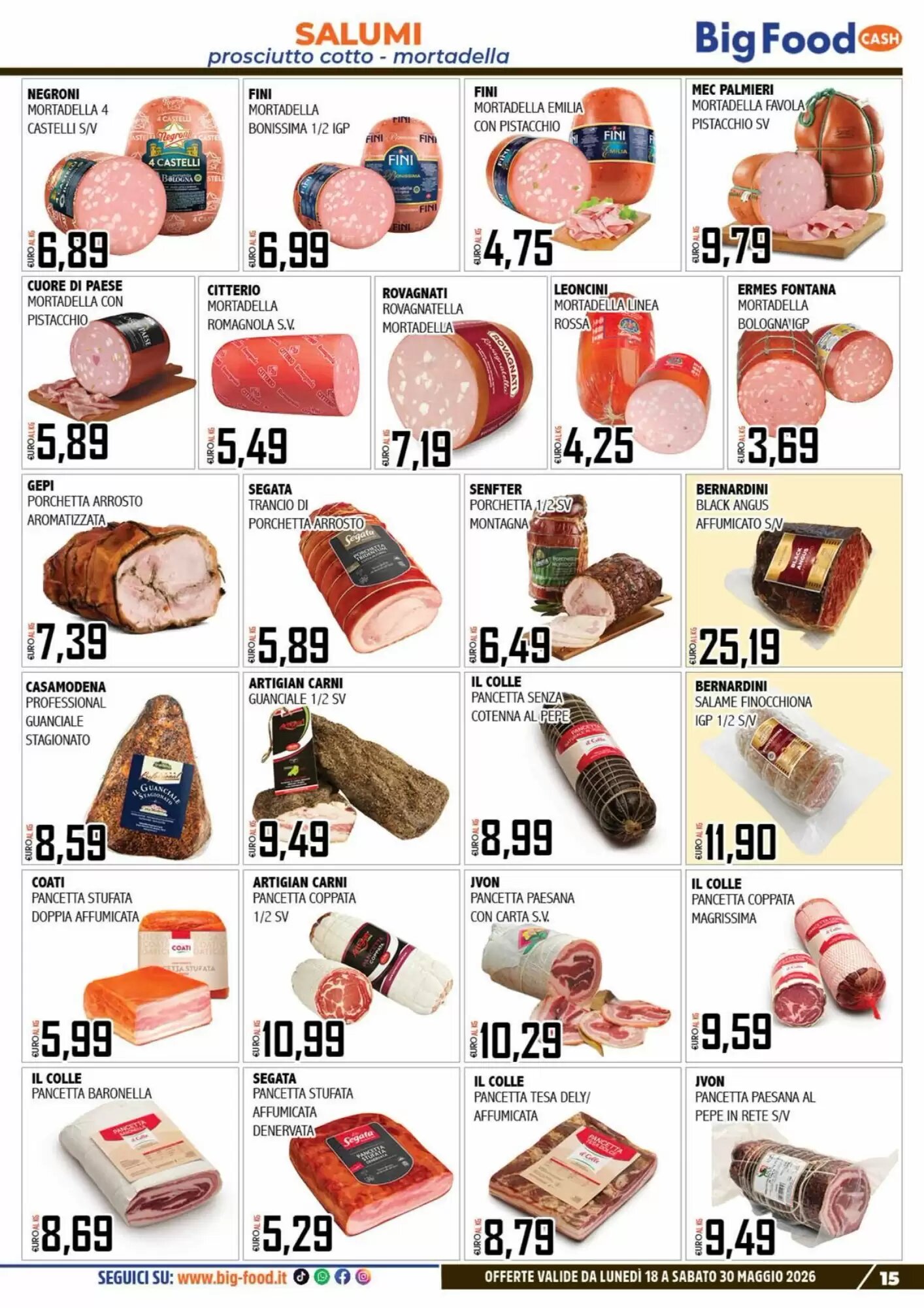 Volantino promozionale Big Food  valide dal 18/05/2026 - Pagina 15.