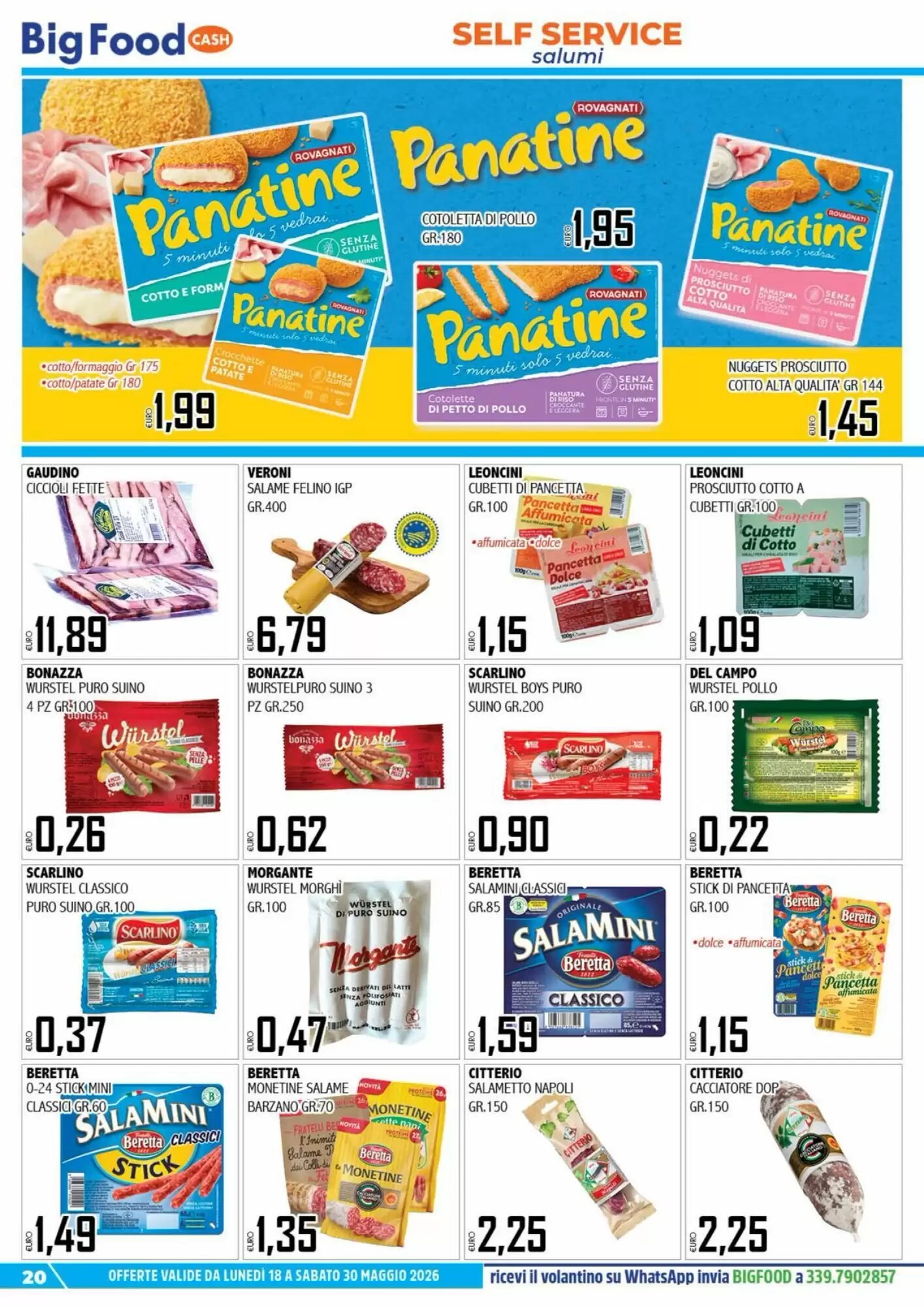 Volantino promozionale Big Food  valide dal 18/05/2026 - Pagina 20.