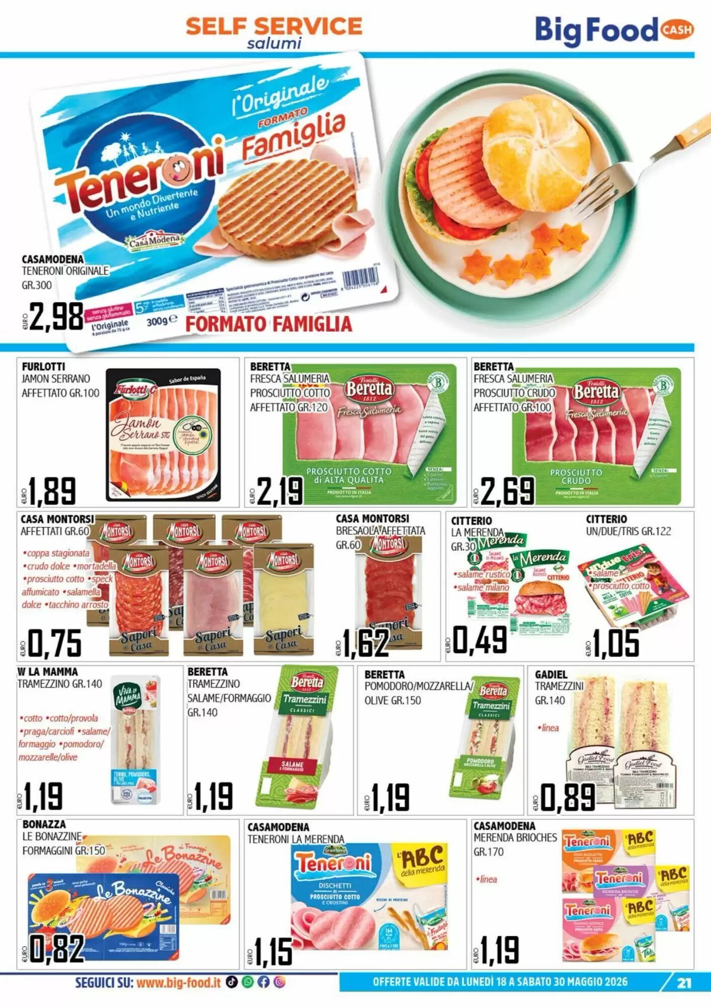 Volantino promozionale Big Food  valide dal 18/05/2026 - Pagina 21.