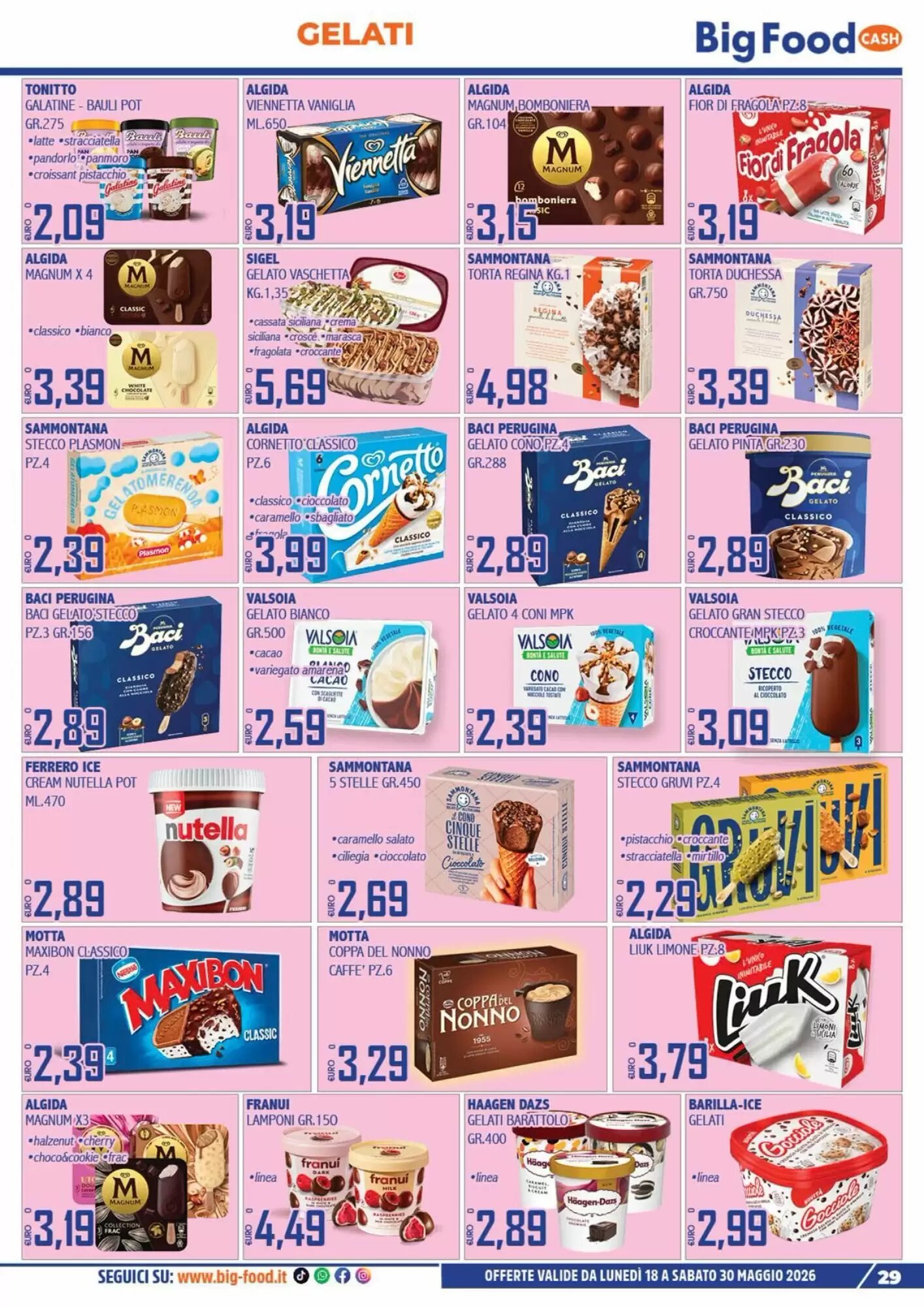 Volantino promozionale Big Food  valide dal 18/05/2026 - Pagina 29.