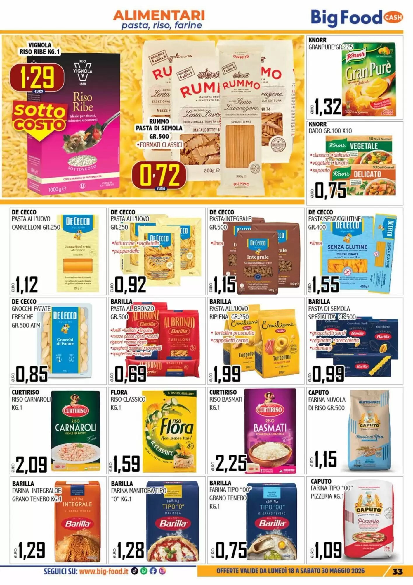 Volantino promozionale Big Food  valide dal 18/05/2026 - Pagina 33.