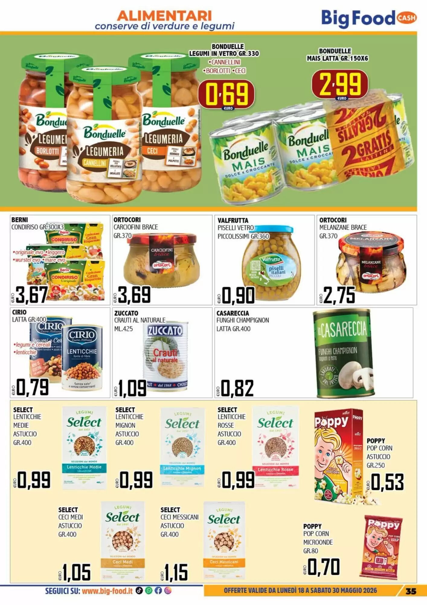 Volantino promozionale Big Food  valide dal 18/05/2026 - Pagina 35.