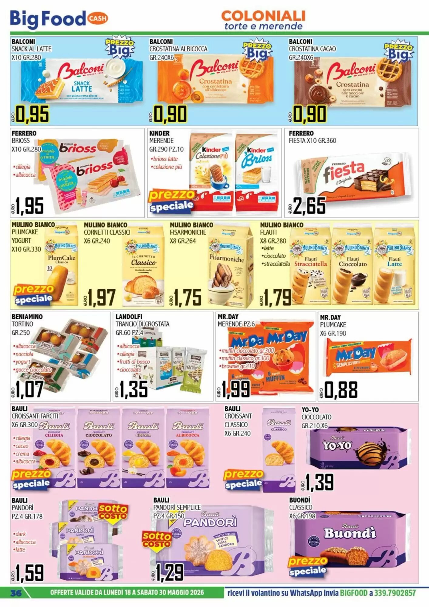 Volantino promozionale Big Food  valide dal 18/05/2026 - Pagina 36.