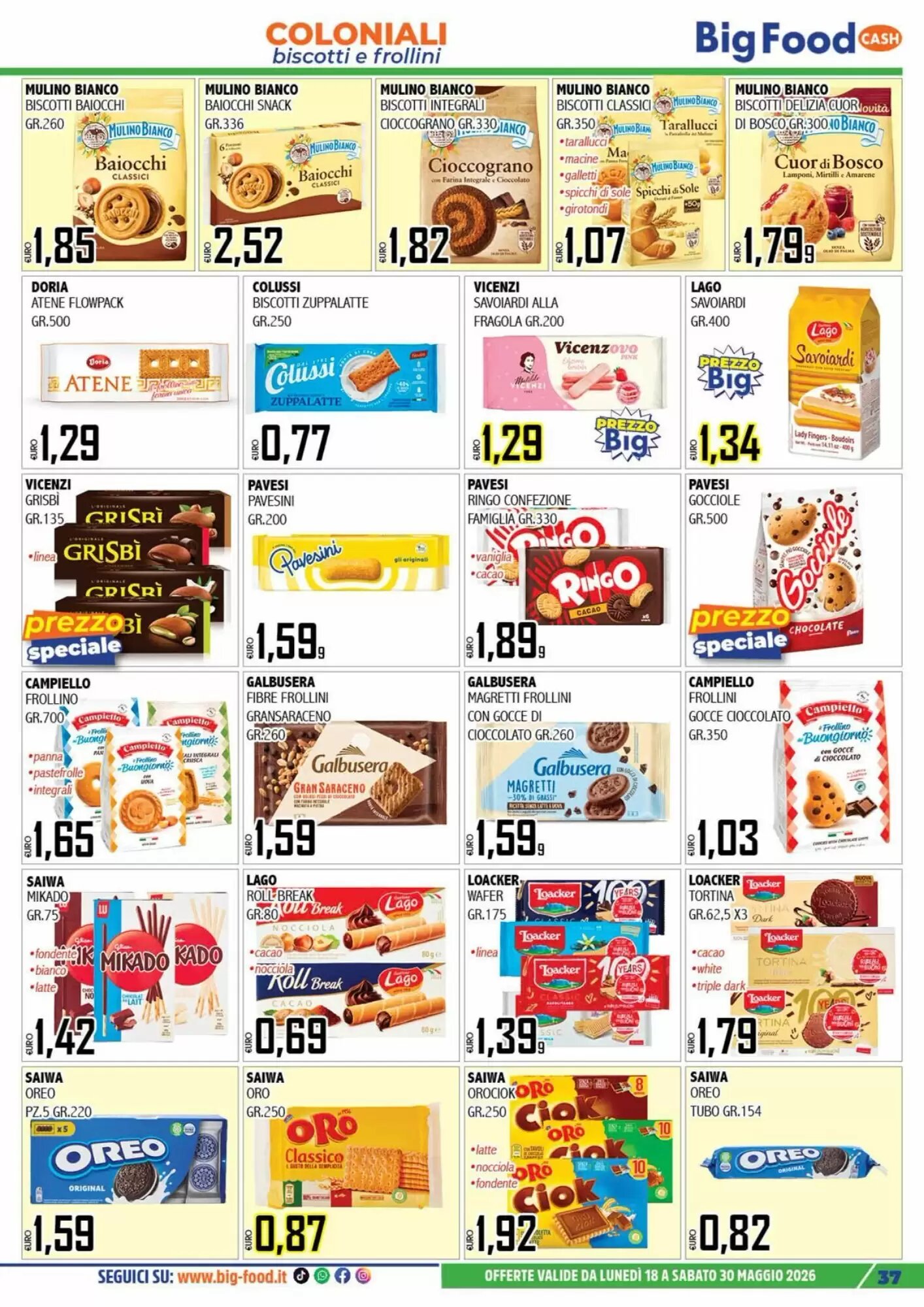 Volantino promozionale Big Food  valide dal 18/05/2026 - Pagina 37.