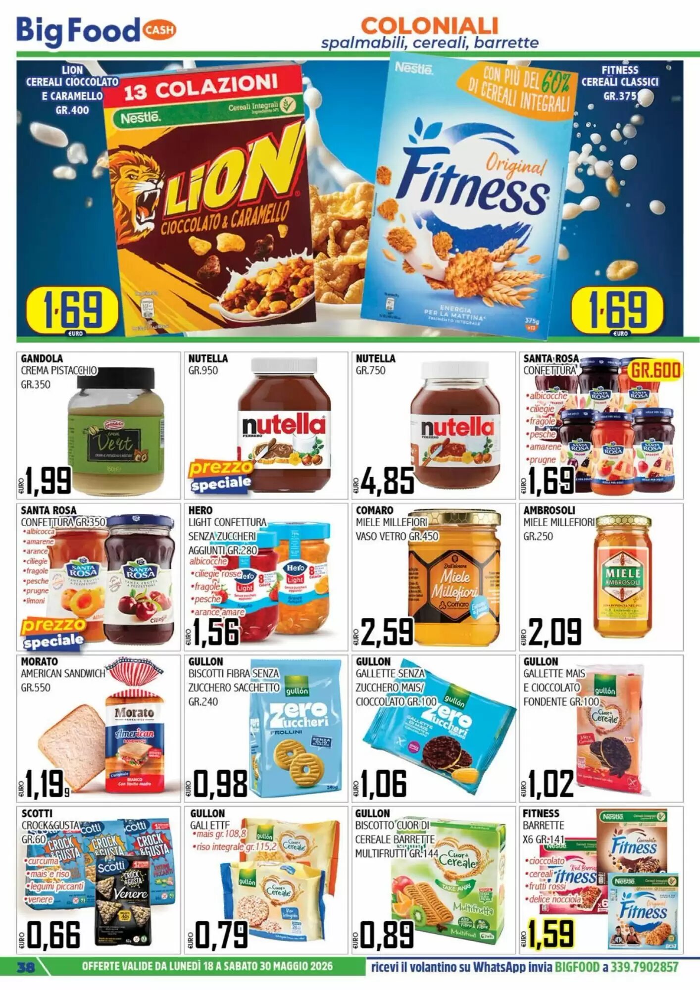 Volantino promozionale Big Food  valide dal 18/05/2026 - Pagina 38.